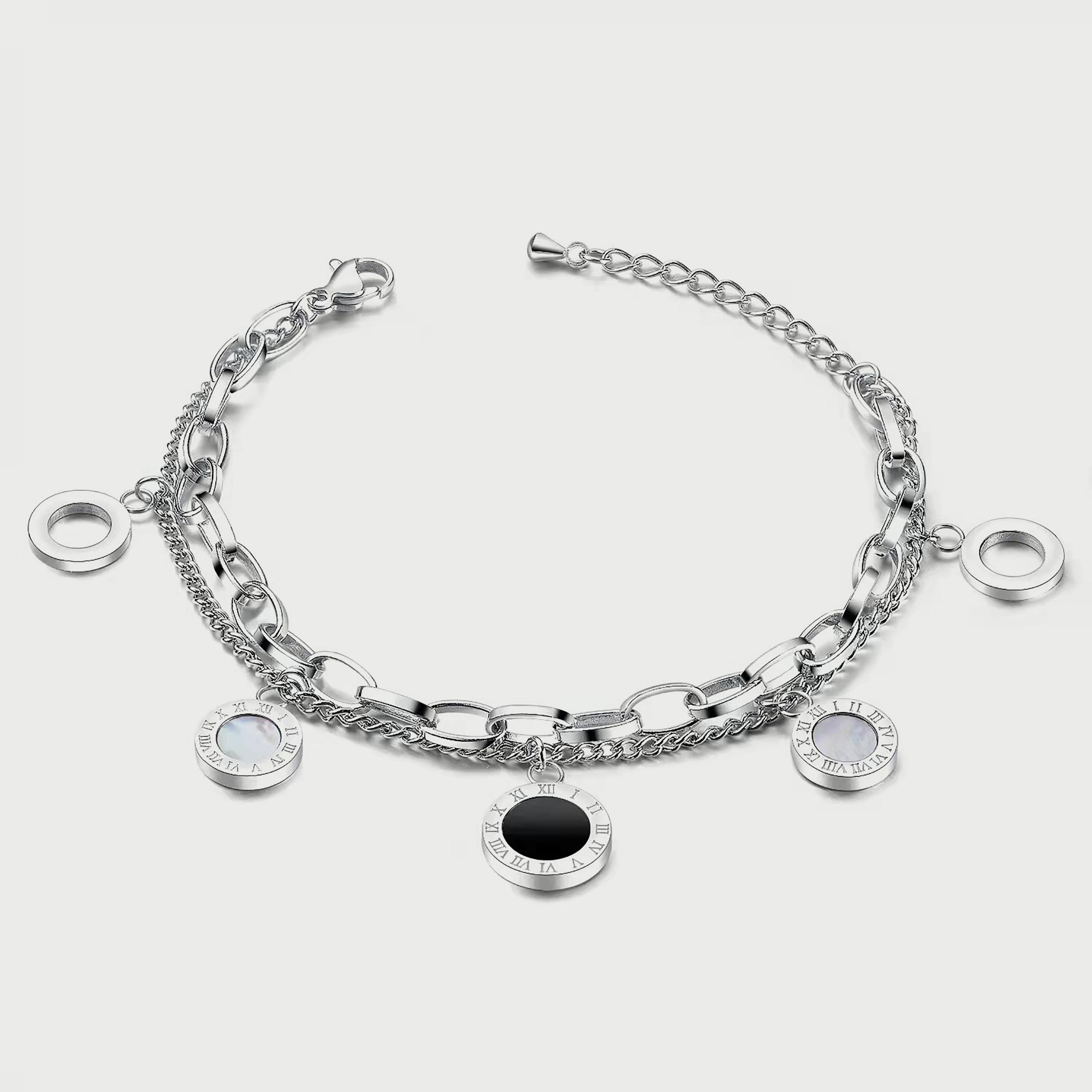Lee Cooper Women's Silver Stainless Steel Bracelet LC.B.01028.350-women-watchesandjewellery-jewellery-banglesandbracelets-image-1