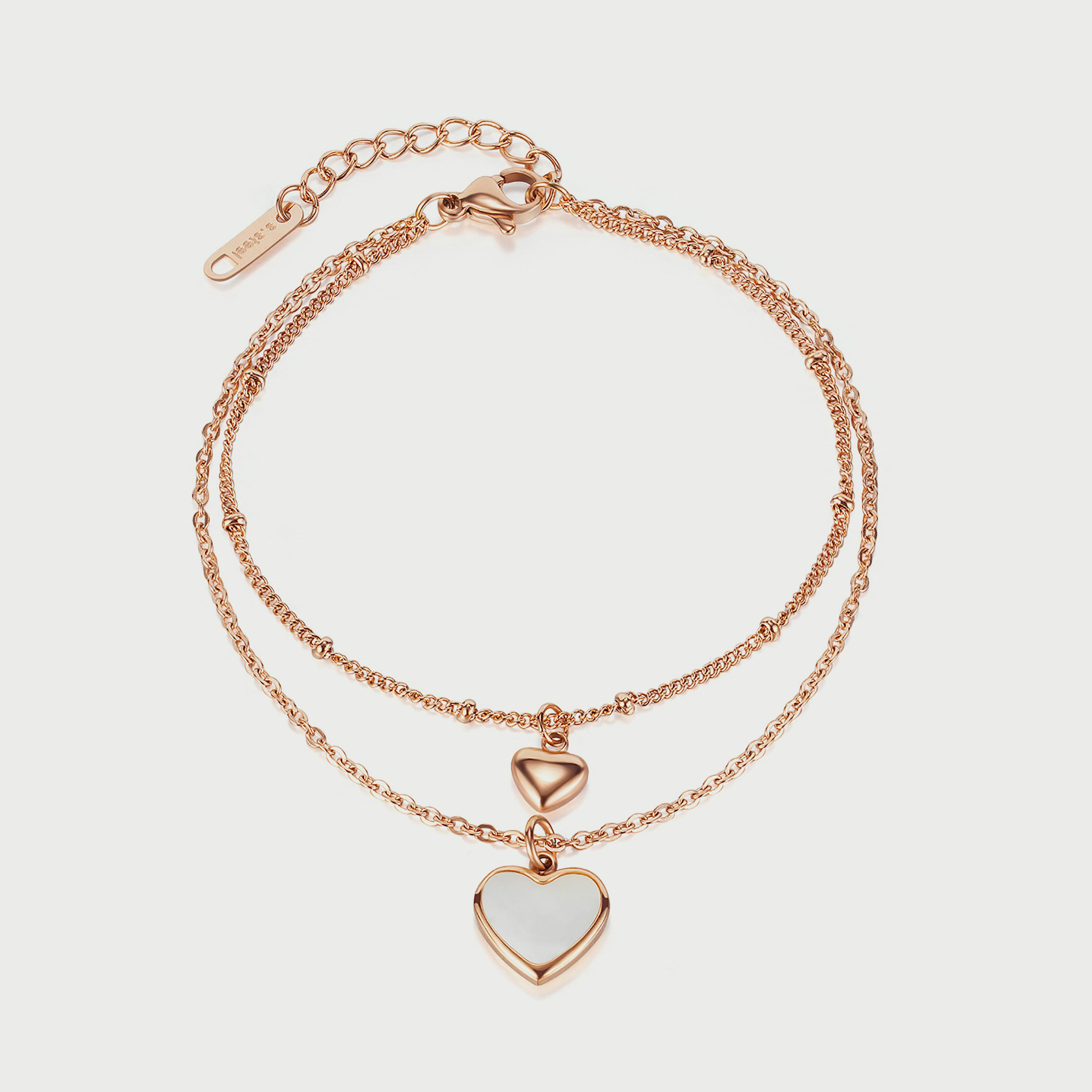 Lee Cooper Women's Rose Gold Stainless Steel Bracelet LC.B.01242.440-women-watchesandjewellery-jewellery-banglesandbracelets-image-1