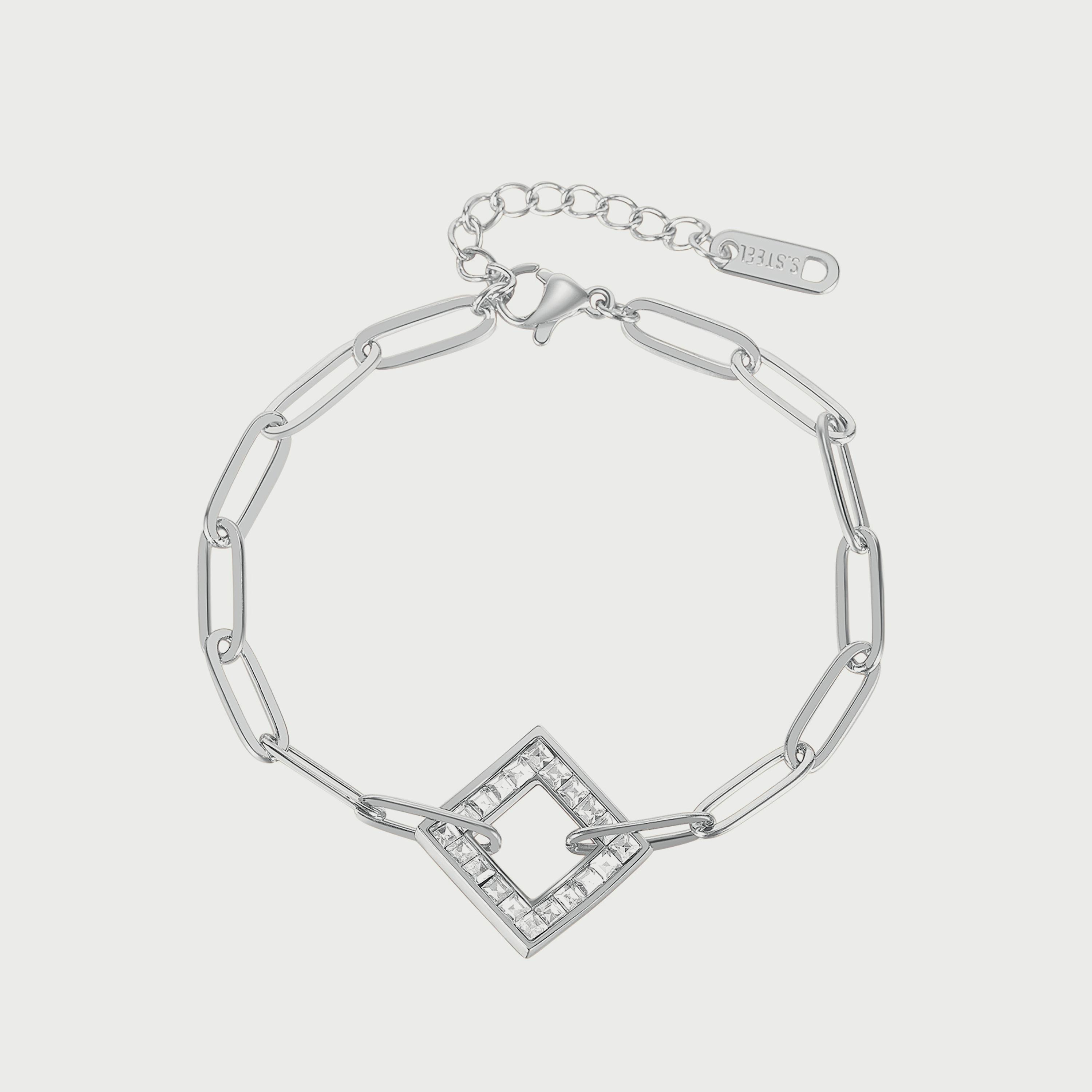 Lee Cooper Women's Silver Stainless Steel Bracelet LC.B.01247.330-women-watchesandjewellery-jewellery-banglesandbracelets-image-1