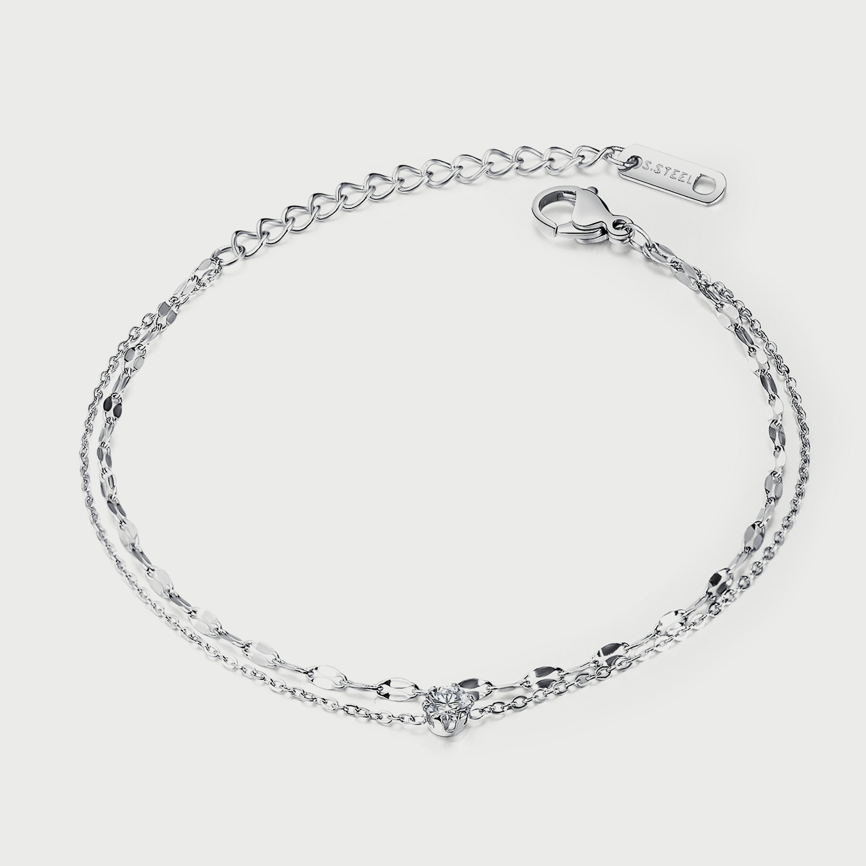 Lee Cooper Women's Silver Stainless Steel Bracelet LC.B.01250.330-women-watchesandjewellery-jewellery-banglesandbracelets-image-1