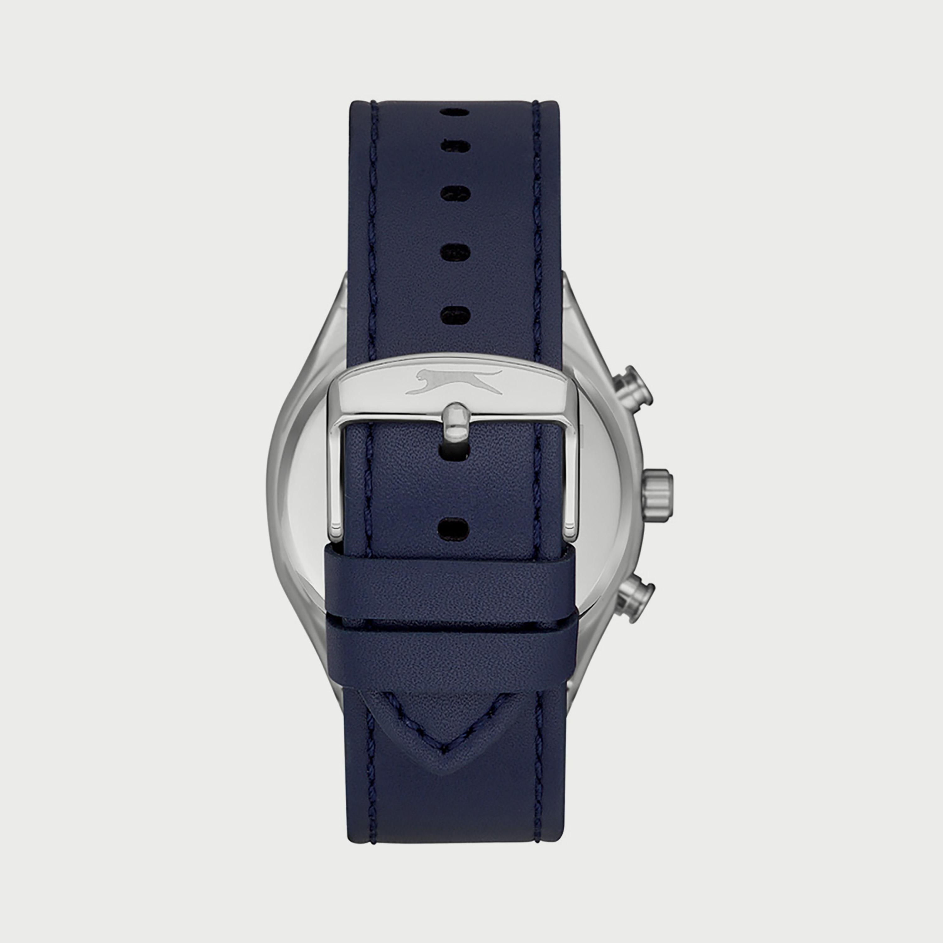  SL.9.6504.2.03 ساعة من سلازنجر للرجال مزود بحزام كرونوغراف جلدي باللون الأزرق-men-watchesandjewellery-watches-image-3