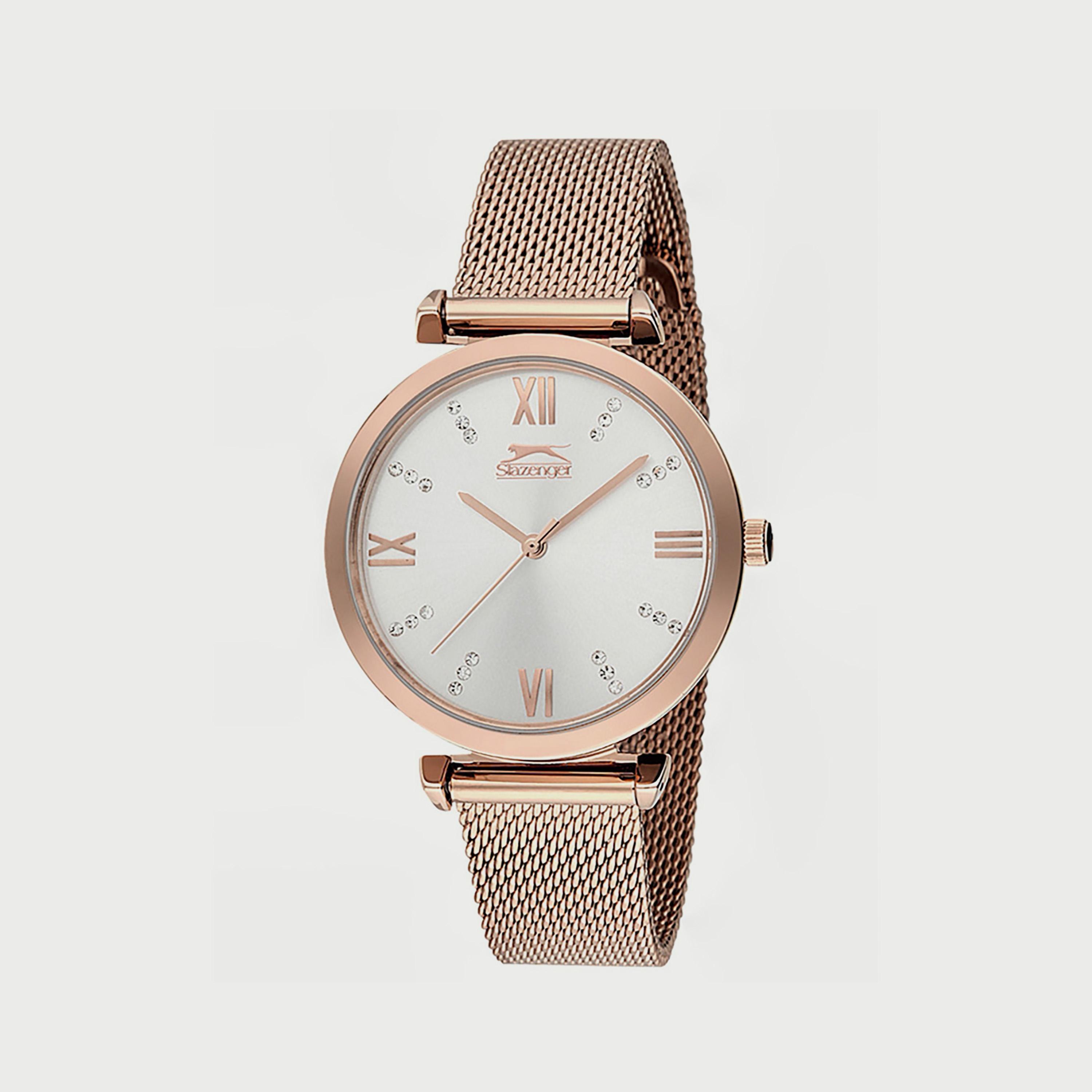 Slazenger Women's Rose Gold Analog Mesh Strap Watch SL.9.6113.3.01-women-watchesandjewellery-watches-image-1