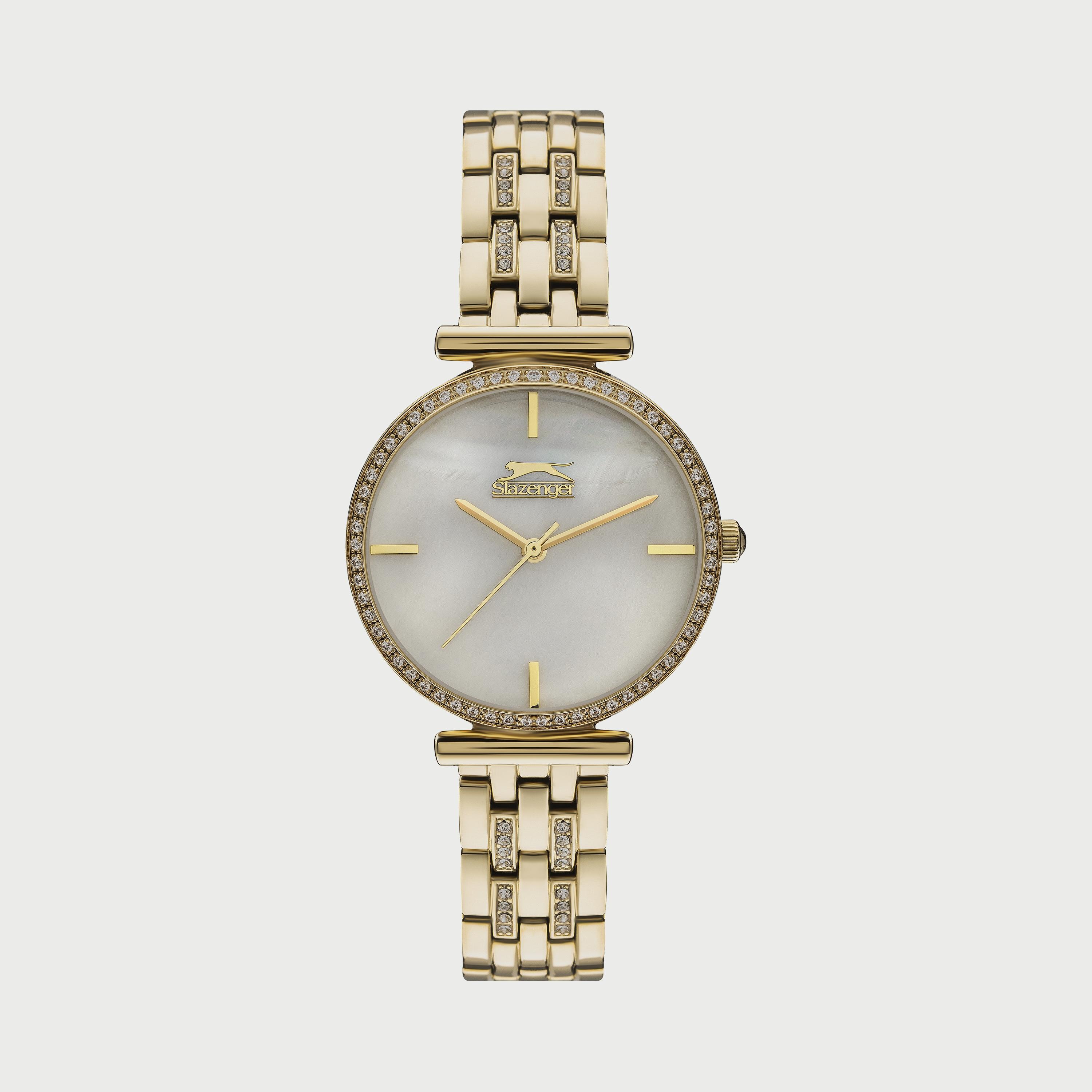 Slazenger Women's Gold Analog Stainless Steel Strap Watch SL.9.6527.3.03-women-watchesandjewellery-watches-image-1