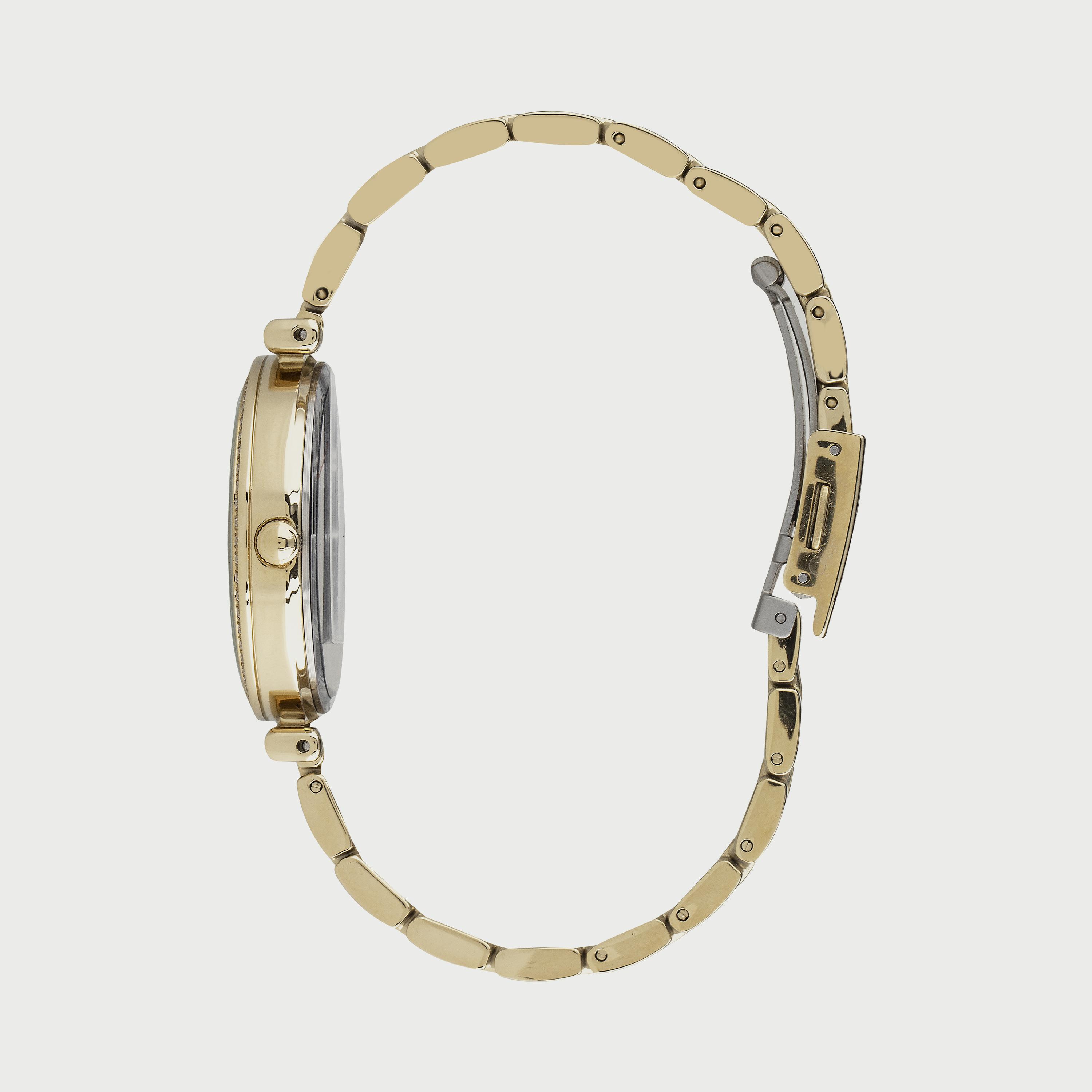  SL.9.6527.3.03 ساعة من سلازنجر للنساء أنالوج مزود بحزام من الستالس ستيل الذهبي-women-watchesandjewellery-watches-image-2