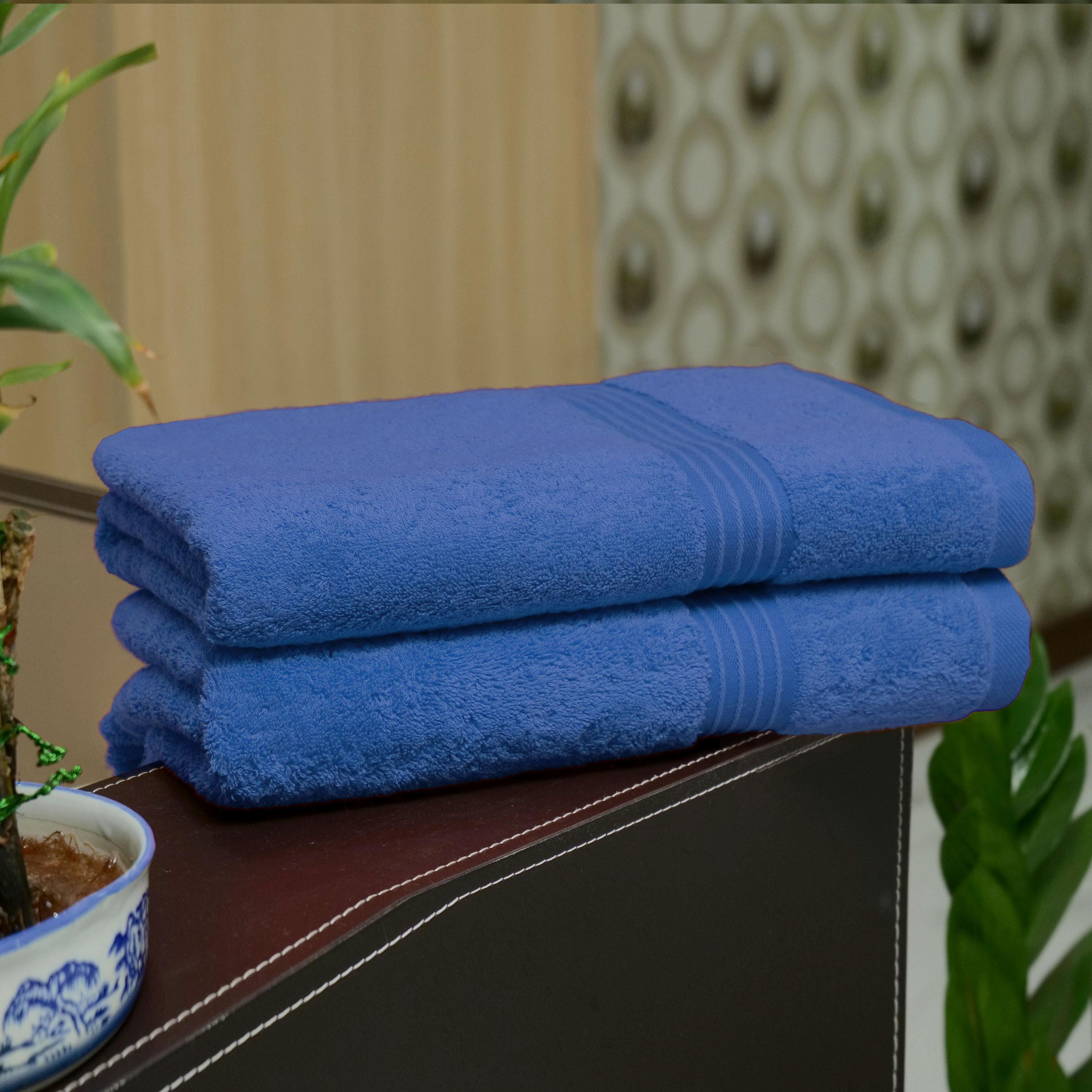 Royal blue towel online set