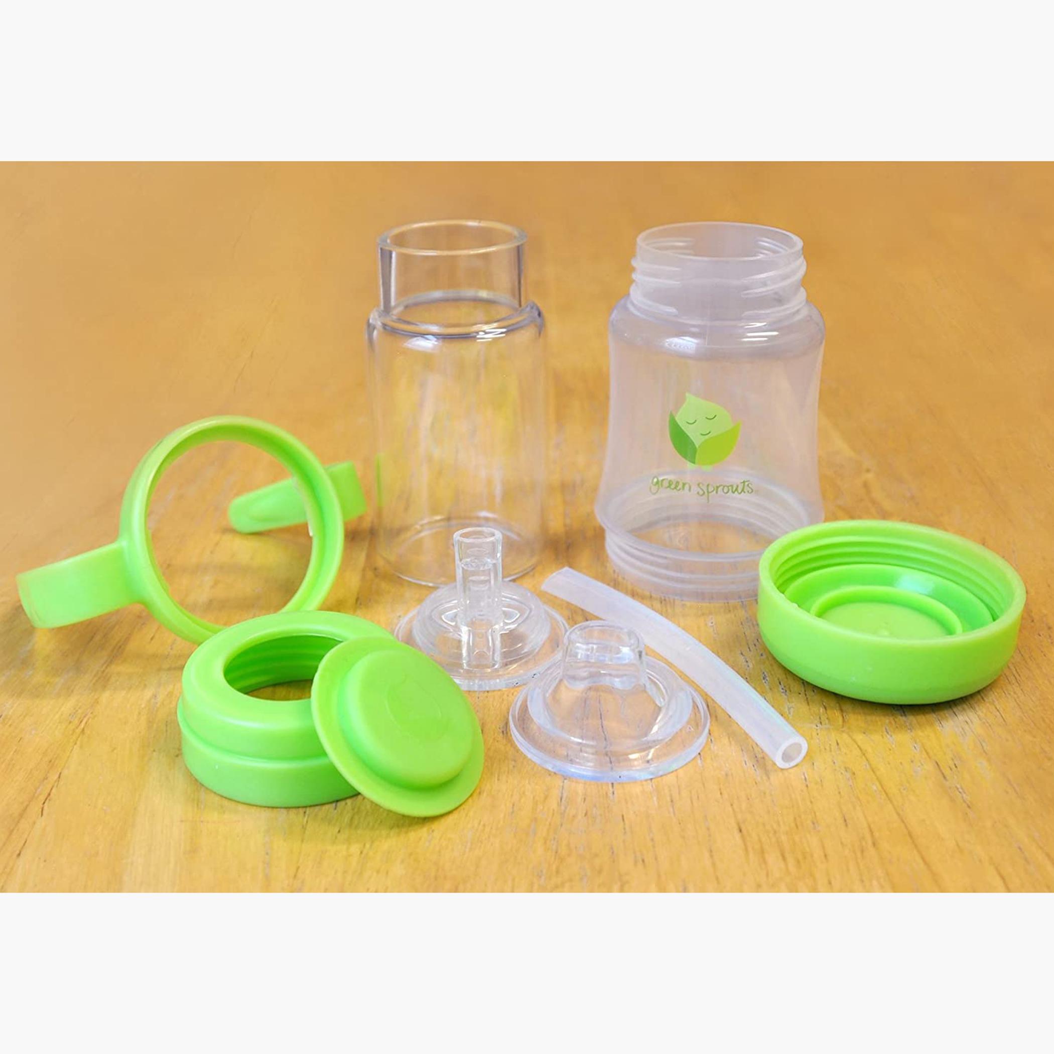 كوب زجاجي سيب أند سترو من جرين سبراوتس - 6 شهور فأكثر-baby-feeding-mealtimeessentials-image-10