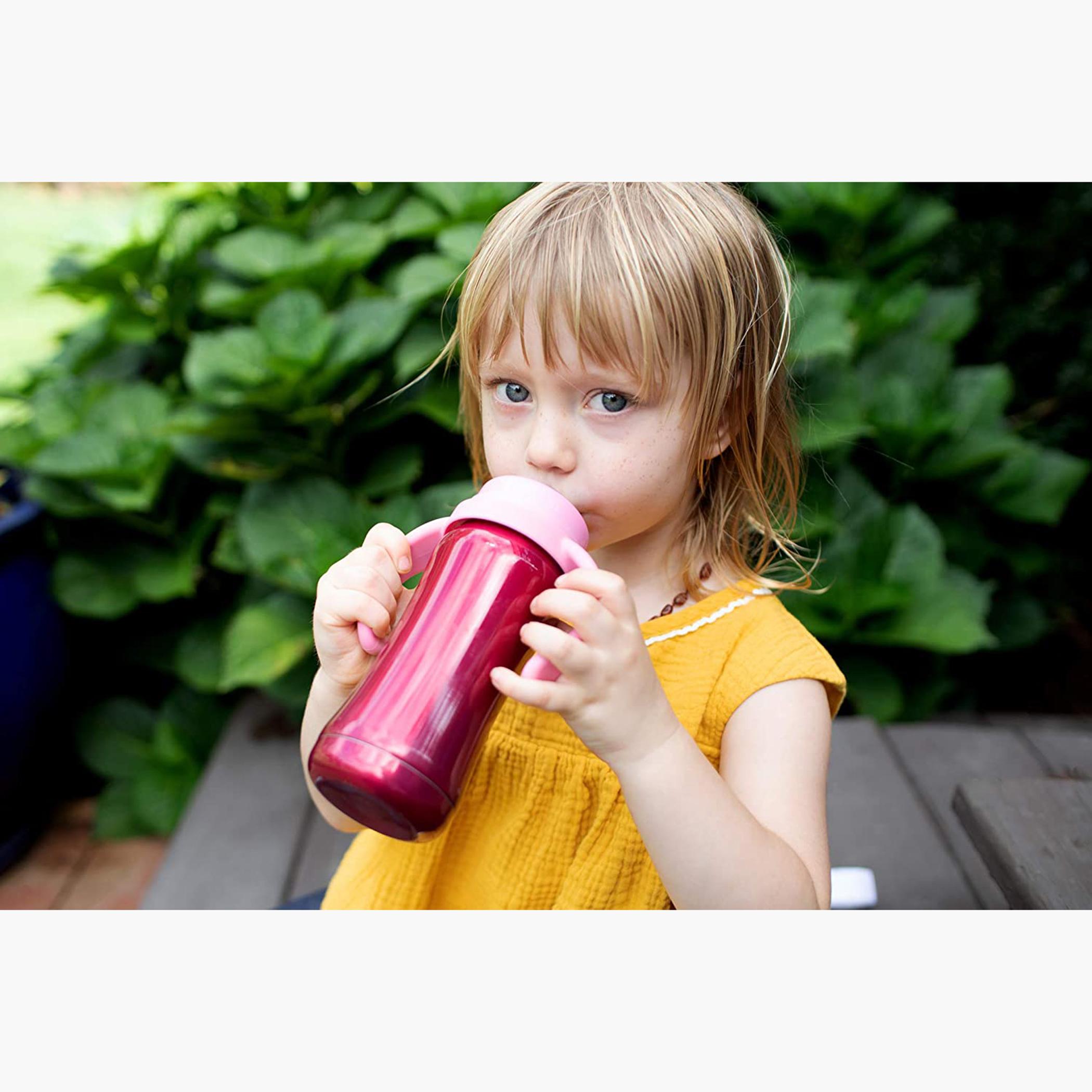 Stainless Steel 177 ml Sippy Cup with Spout and Handle - 6 months+-baby-feeding-mealtimeessentials-image-3