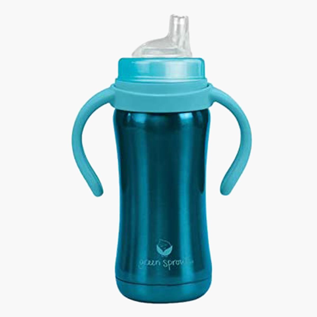 Stainless Steel 177 ml Sippy Cup with Spout and Handle - 6 months+-baby-feeding-mealtimeessentials-image-2