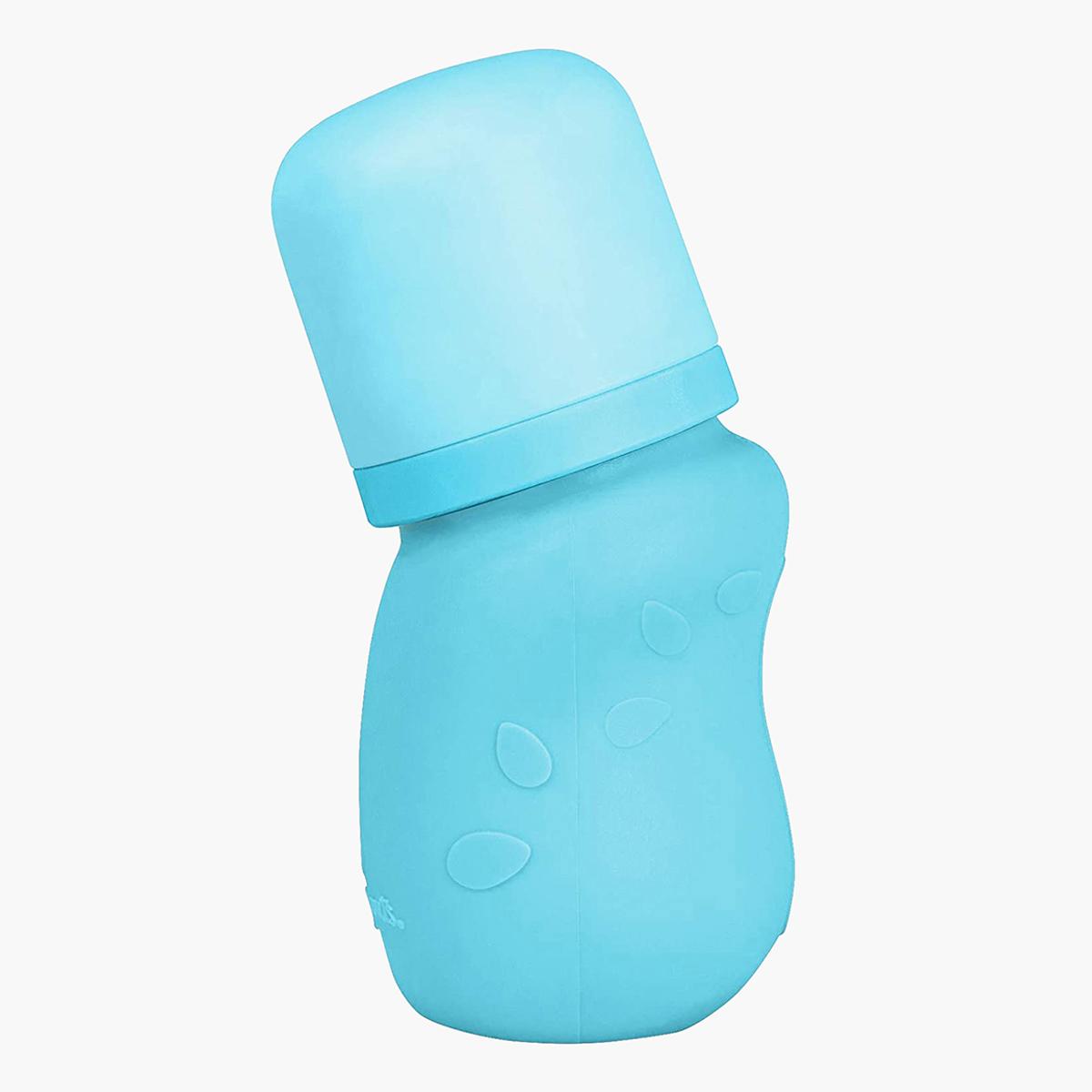 Green Sprouts Glass Feeding Bottle with Cover - 147 ml (0-12 months)-baby-feeding-feedingbottles-bottlesandteats-image-5