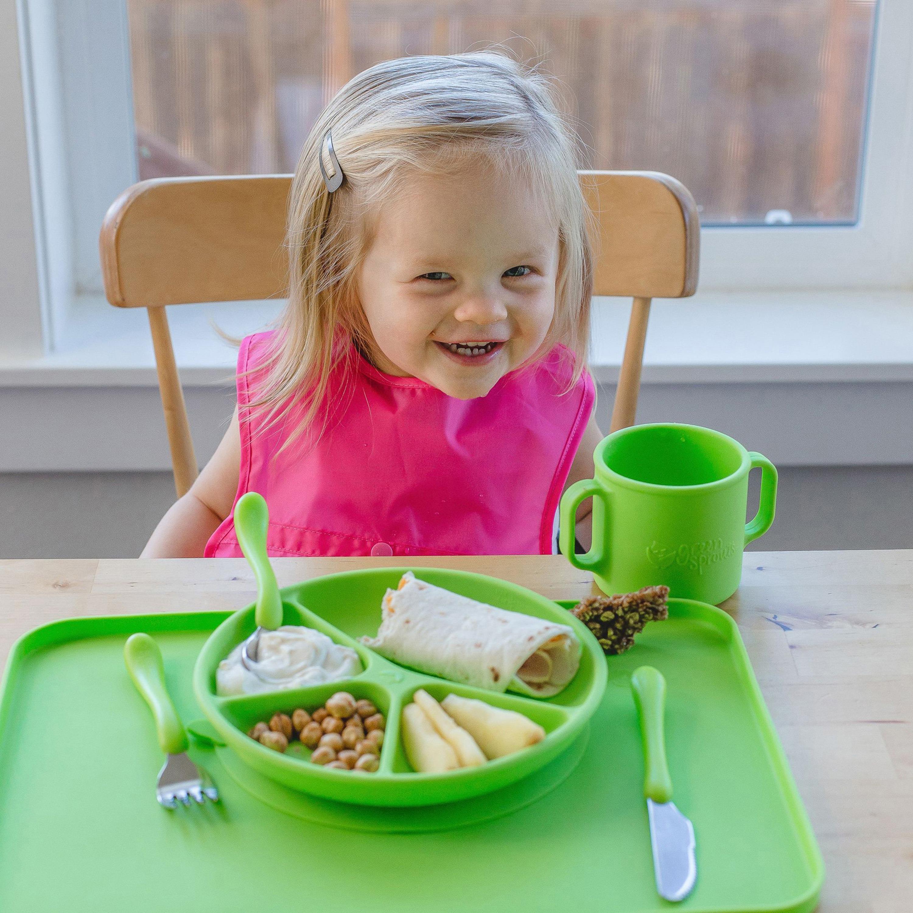 طقم أدوات مائدة تعليمية 3 قطع من جرين سبراوتس - 12 شهر فأكثر-baby-feeding-mealtimeessentials-image-4