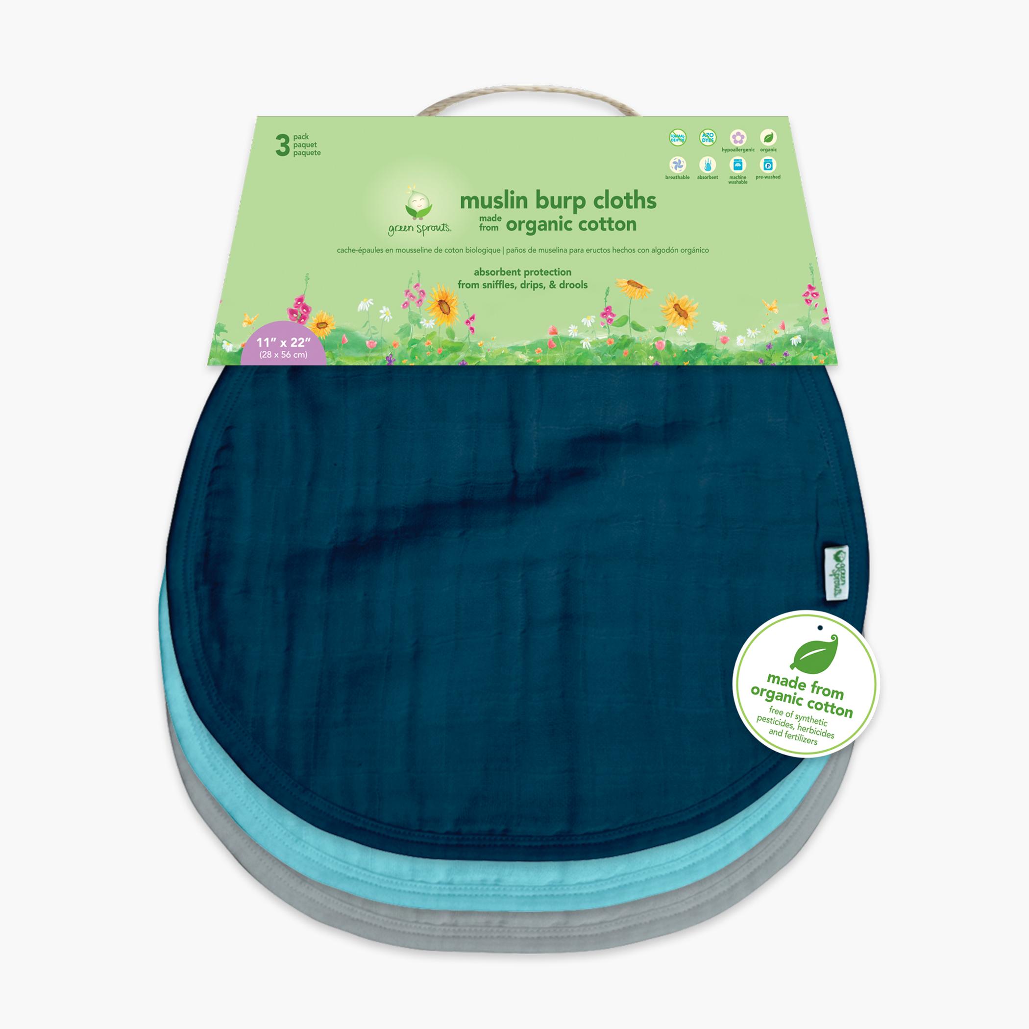 Green sprouts burp store cloths