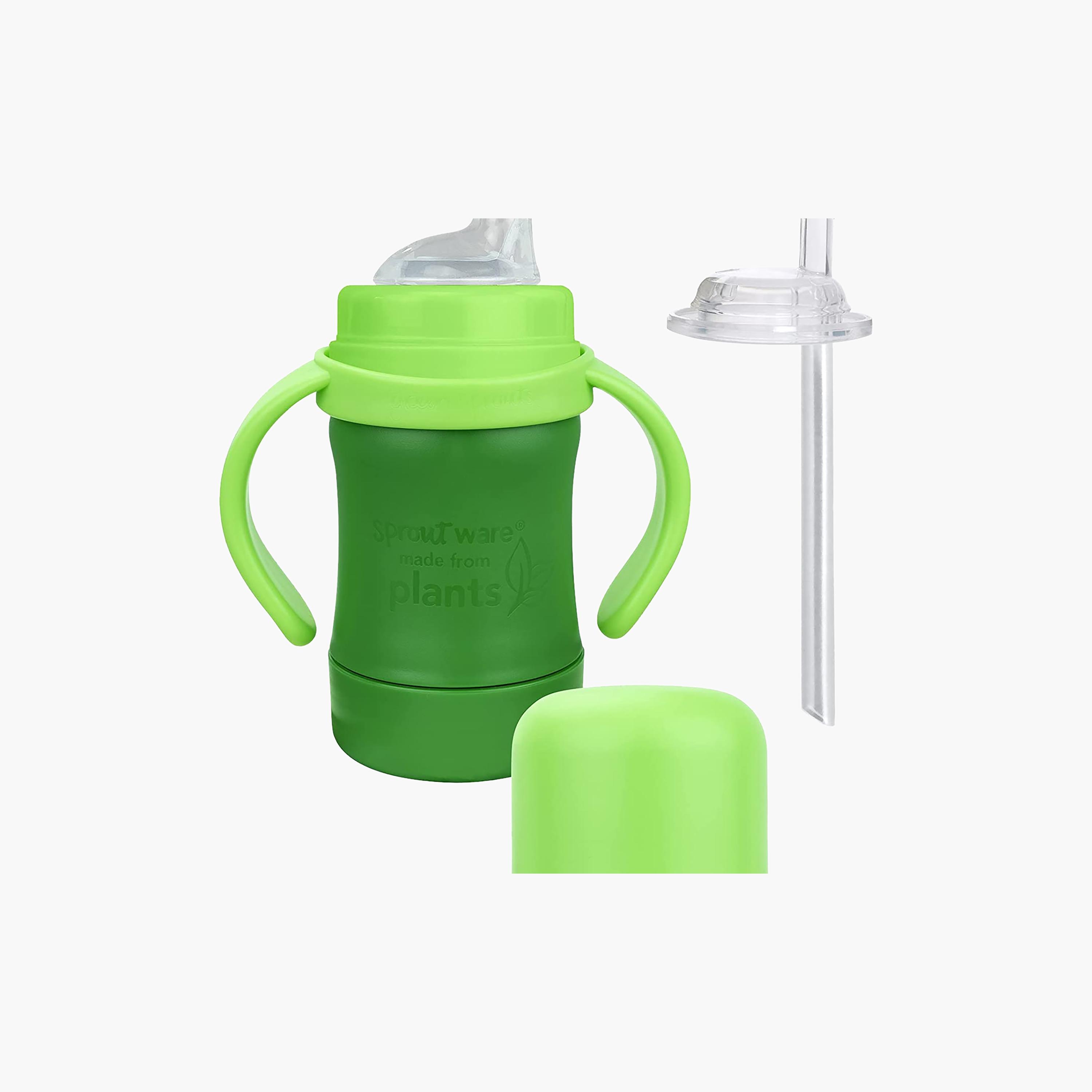 كوب سيب أند سترو 177 مل من جرين سبراوتس - 6 شهور فأكثر-baby-feeding-mealtimeessentials-image-1