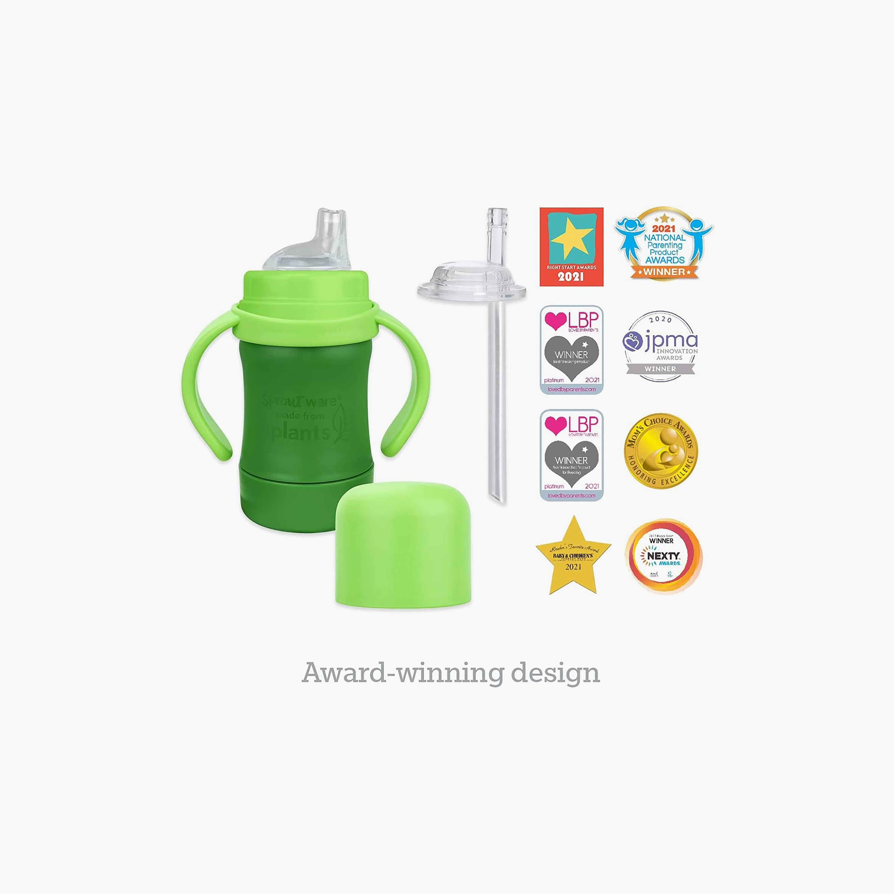 كوب سيب أند سترو 177 مل من جرين سبراوتس - 6 شهور فأكثر-baby-feeding-mealtimeessentials-image-4