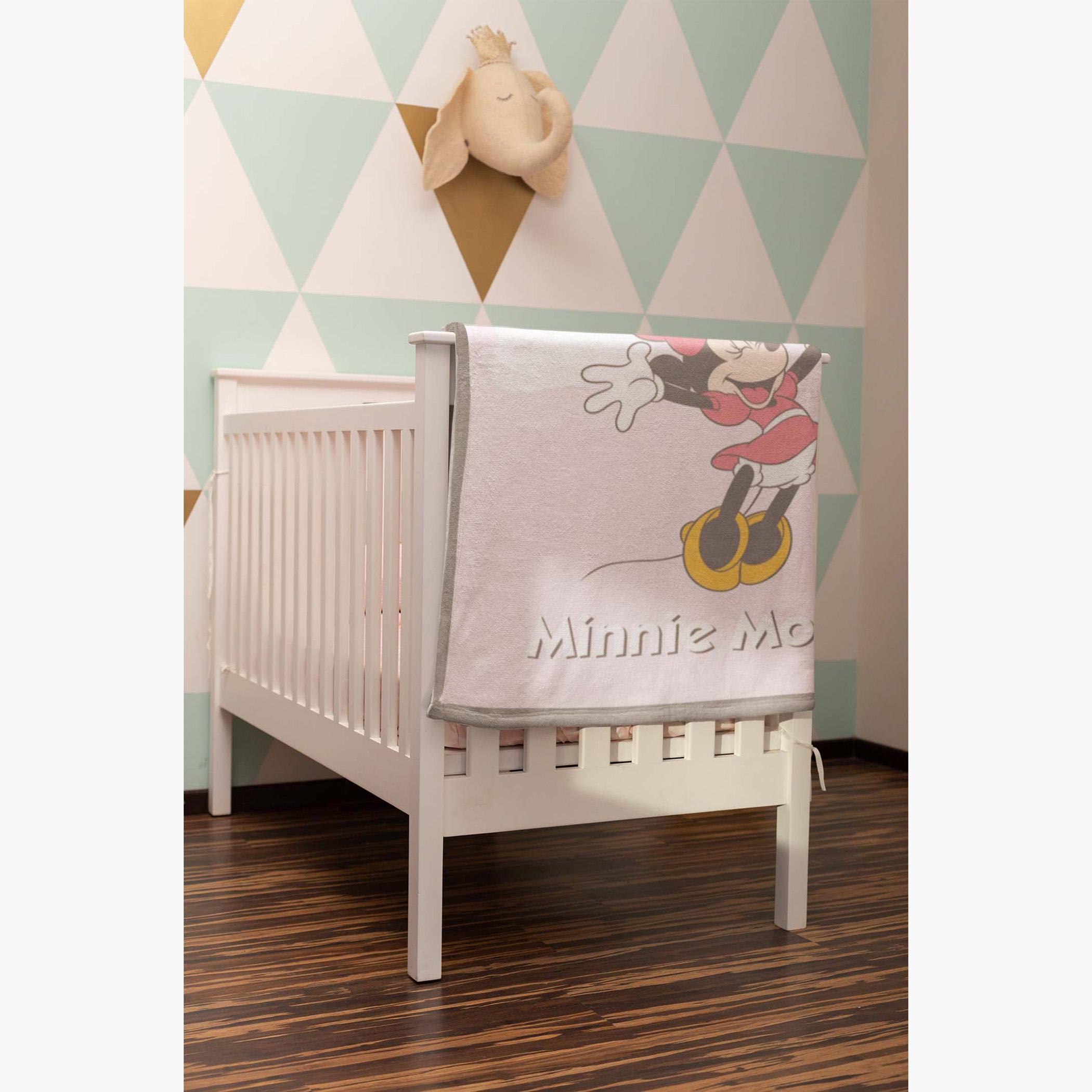 Disney Minnie Mouse Print Raschel  Blanket -  110x80 cms-baby-nursery-blanketsandswaddles-blanketsandquilts-image-4