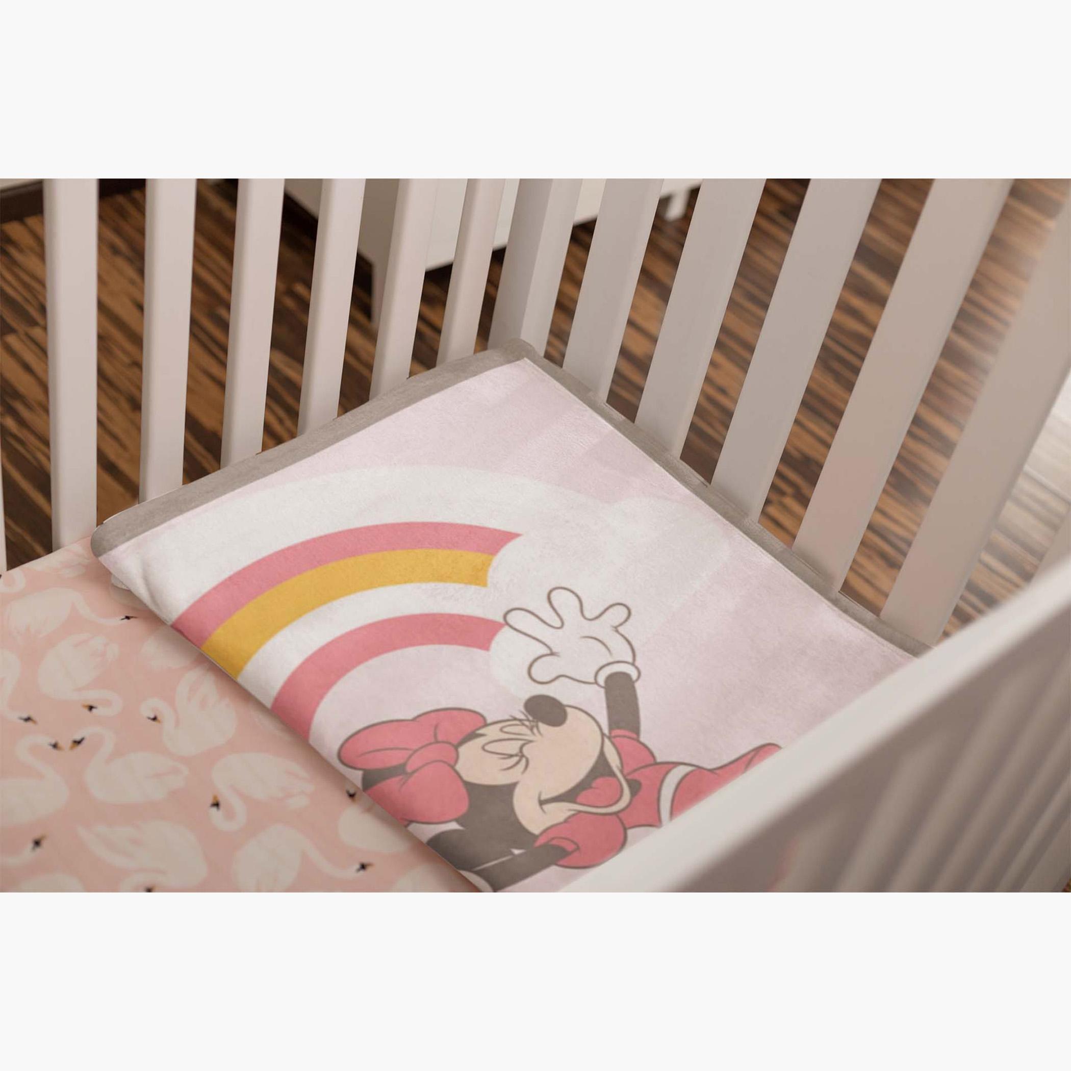 Disney Minnie Mouse Print Raschel  Blanket -  110x80 cms-baby-nursery-blanketsandswaddles-blanketsandquilts-image-5