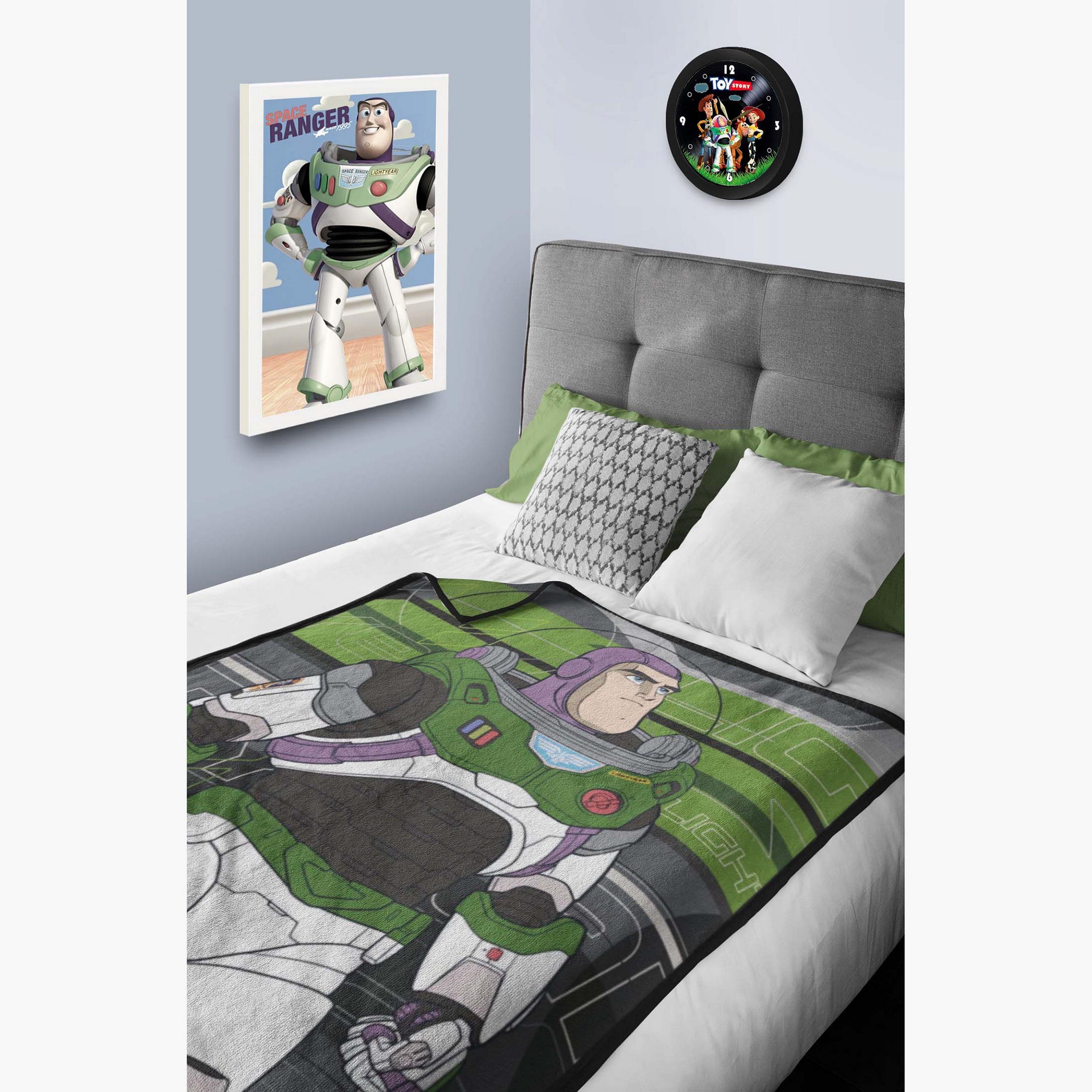 Disney Buzz Lightyear Print Polar Fleece Blanket - 100x150 cms-baby-nursery-blanketsandswaddles-blanketsandquilts-image-4