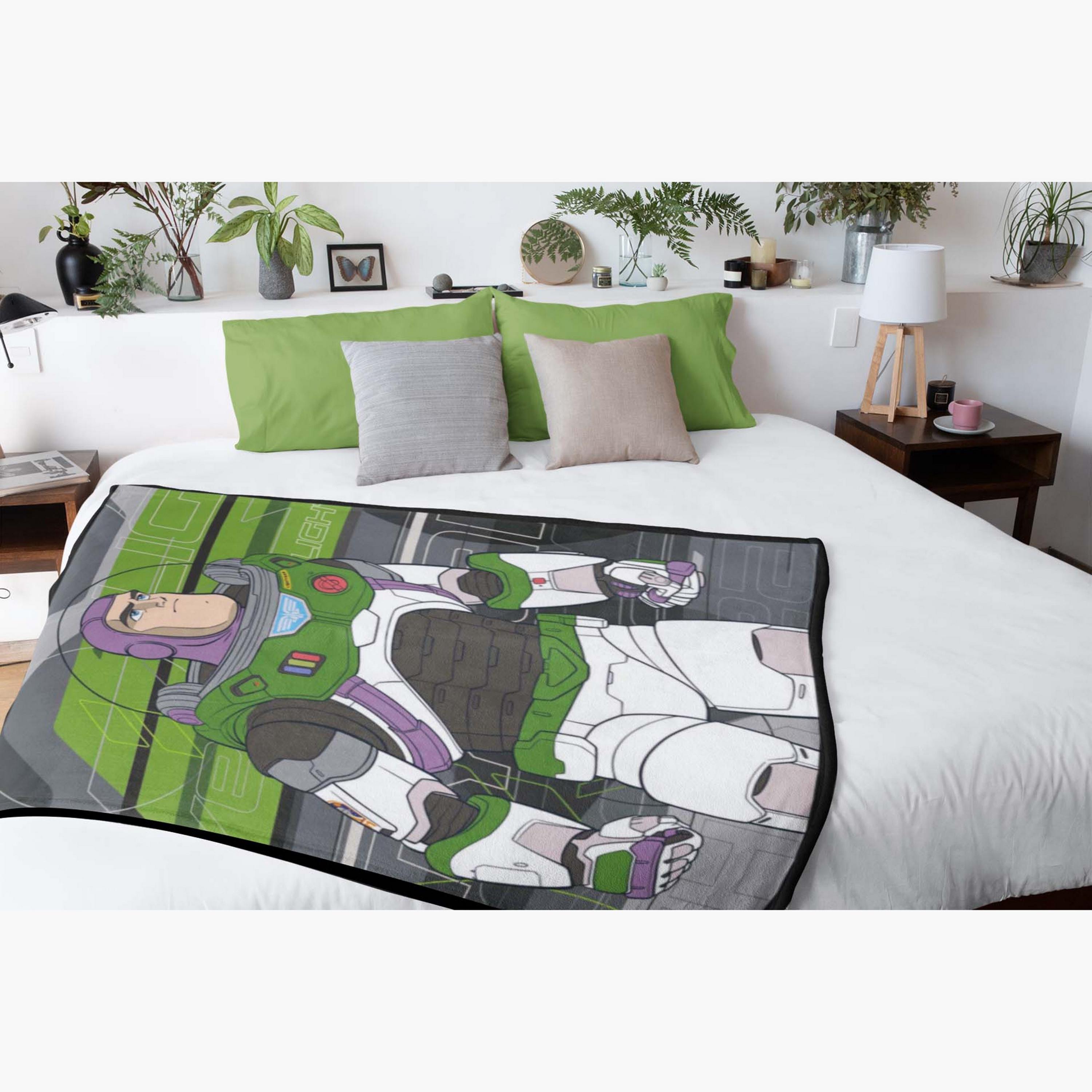 Disney Buzz Lightyear Print Polar Fleece Blanket - 100x150 cms-baby-nursery-blanketsandswaddles-blanketsandquilts-image-5