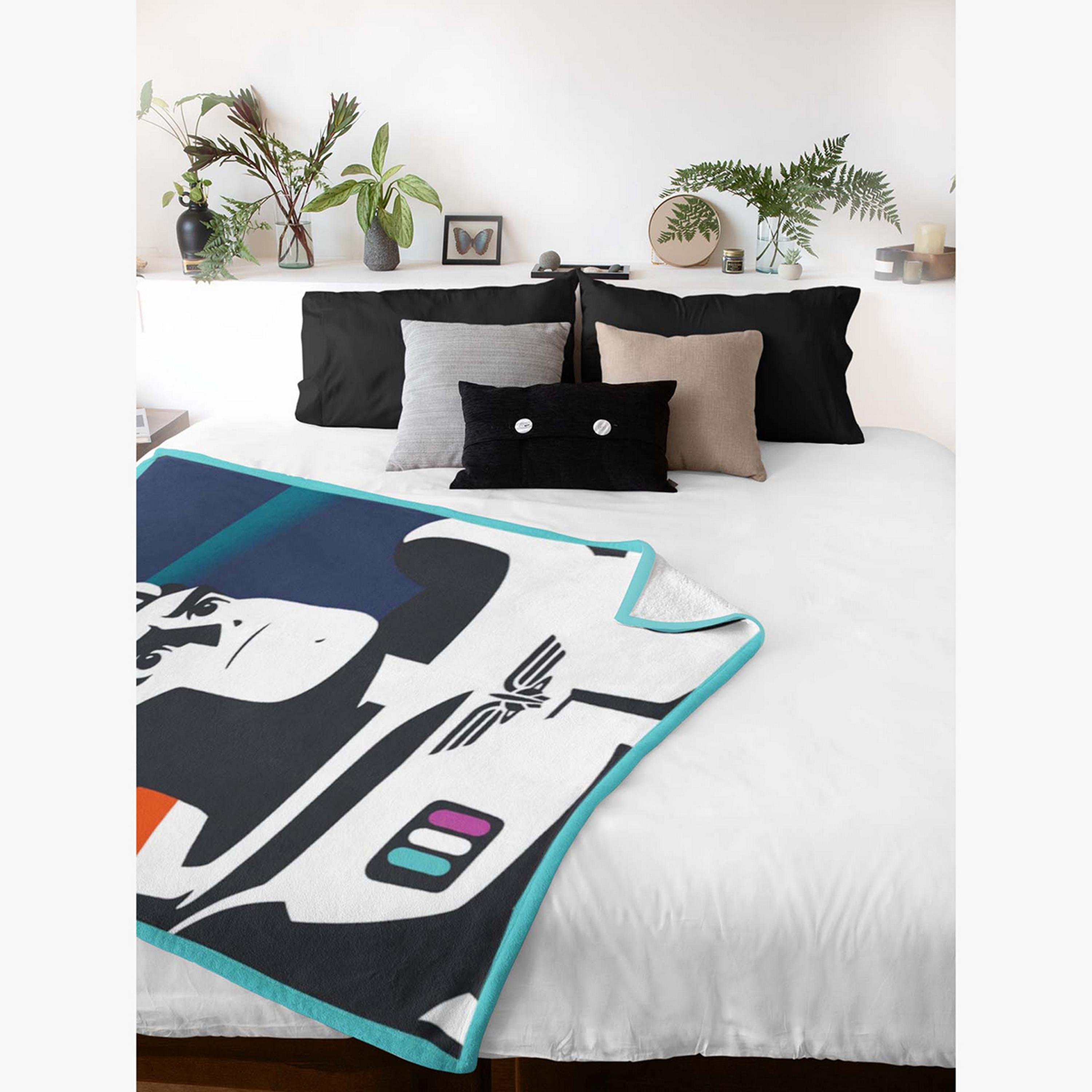 Disney Buzz Lightyear Print Polar Fleece Blanket - 100x150 cms-baby-nursery-blanketsandswaddles-blanketsandquilts-image-2