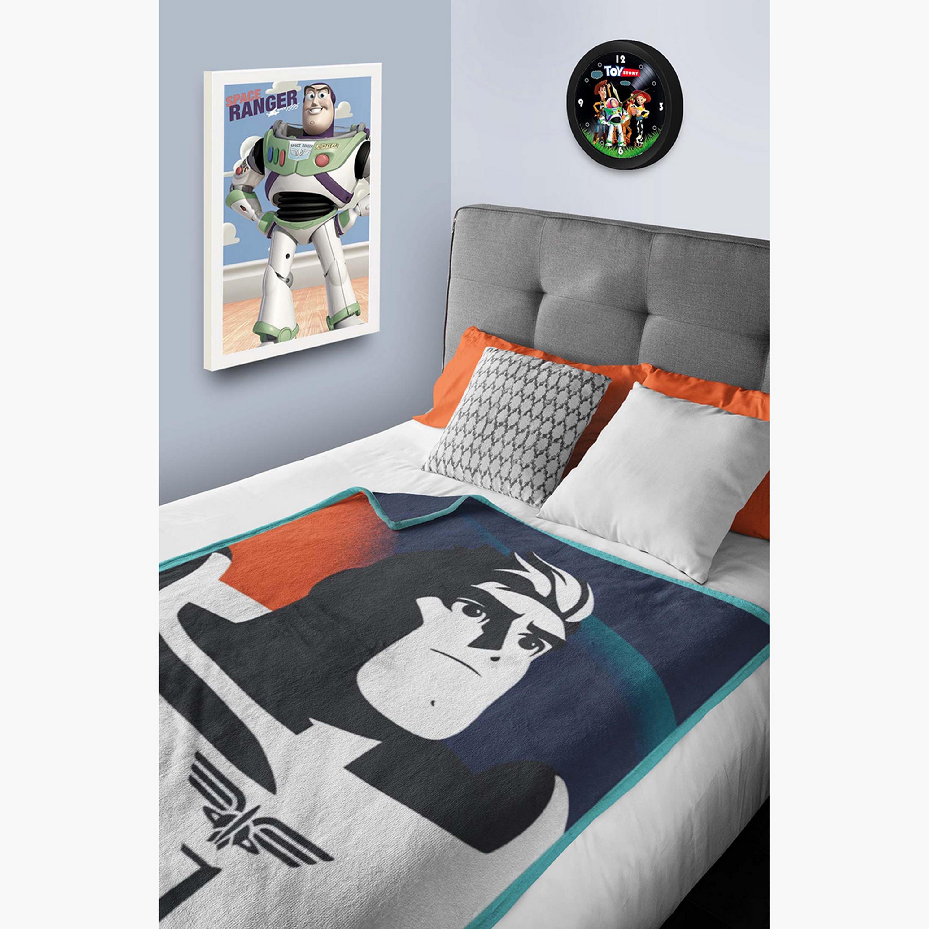 Disney Buzz Lightyear Print Polar Fleece Blanket - 100x150 cms-baby-nursery-blanketsandswaddles-blanketsandquilts-image-4