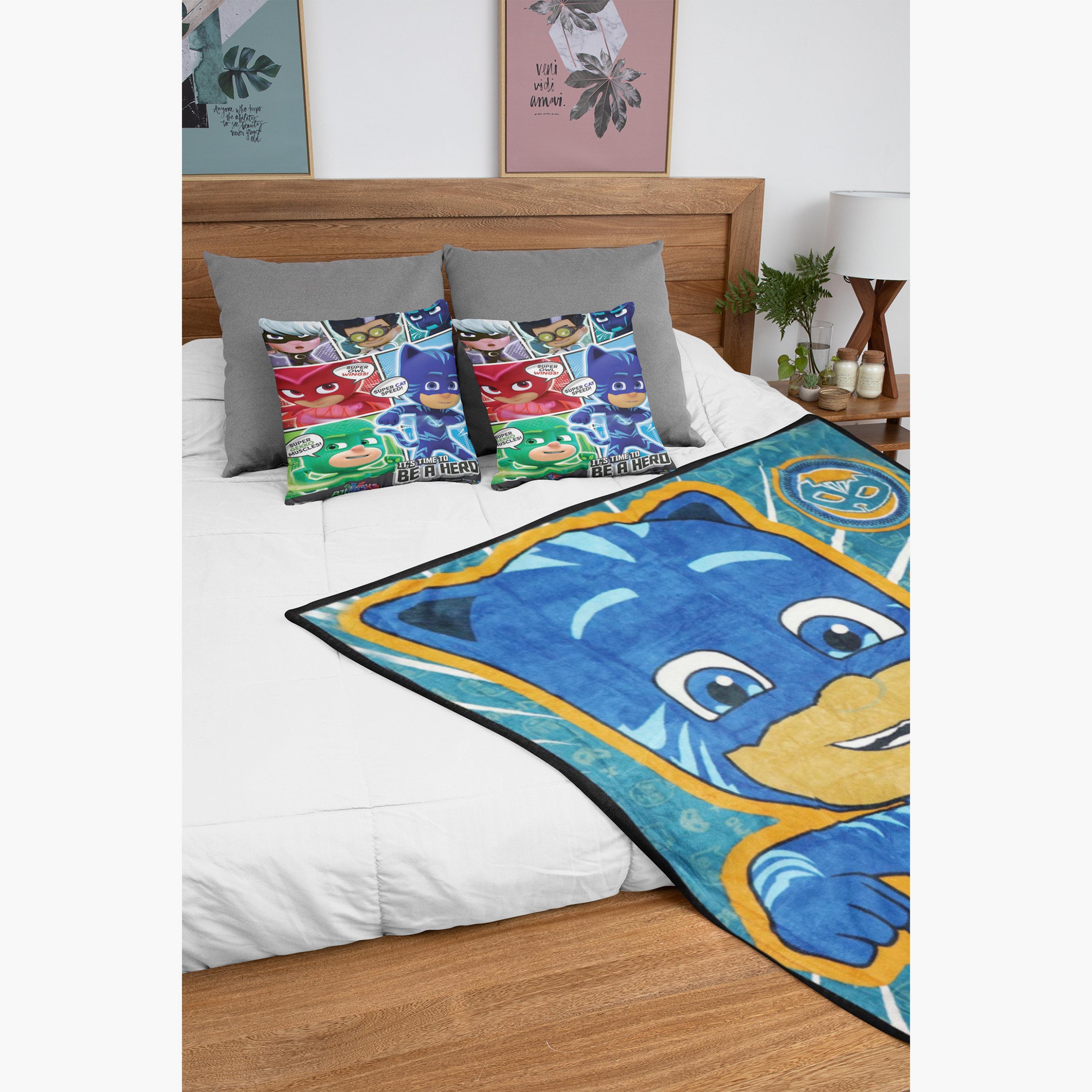 PJ Masks Print Coral Fleece Blanket - 120x140 cms-baby-nursery-blanketsandswaddles-blanketsandquilts-image-4