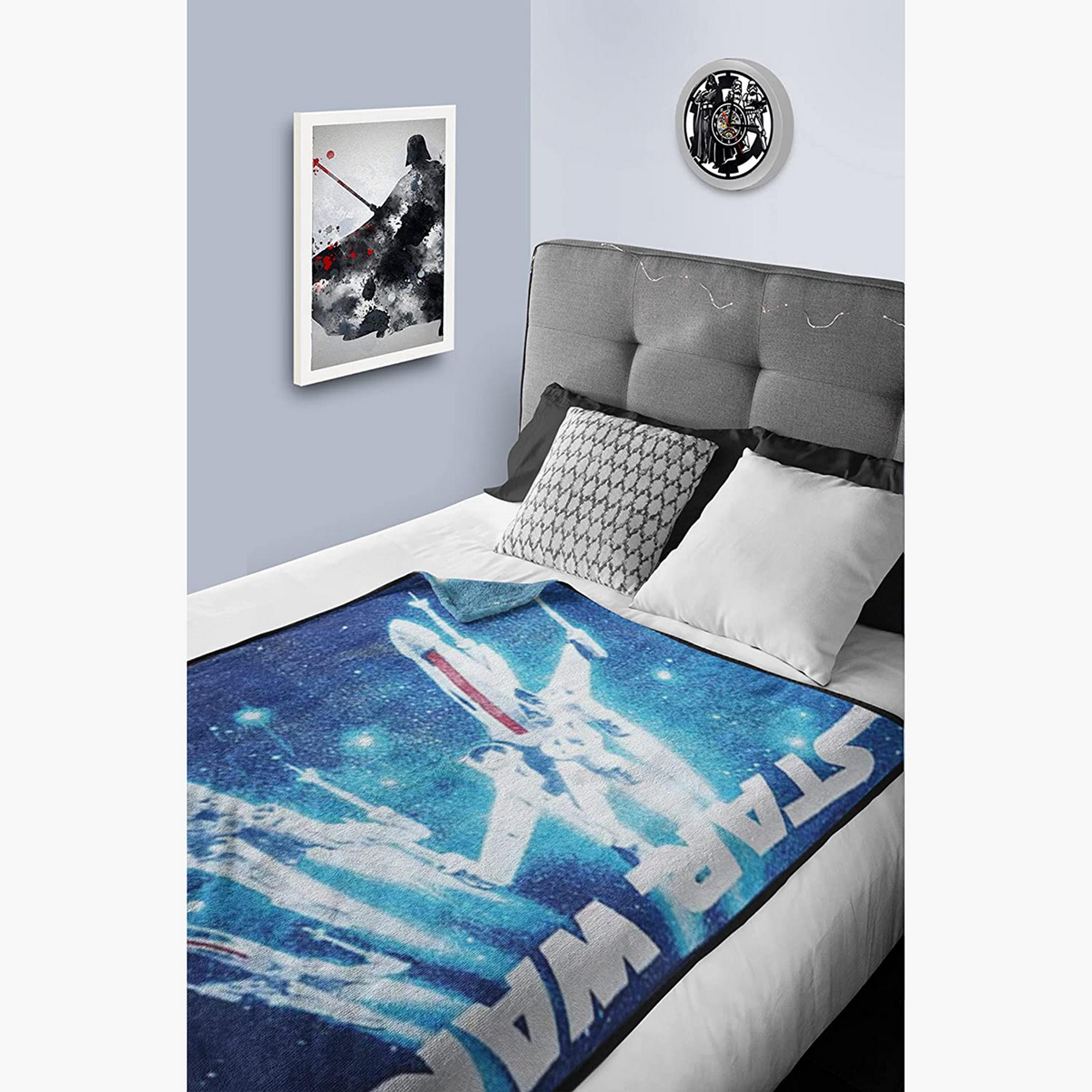 Lucas Star Wars Print Throw Blanket - 117x152x1 cms-baby-nursery-blanketsandswaddles-blanketsandquilts-image-3