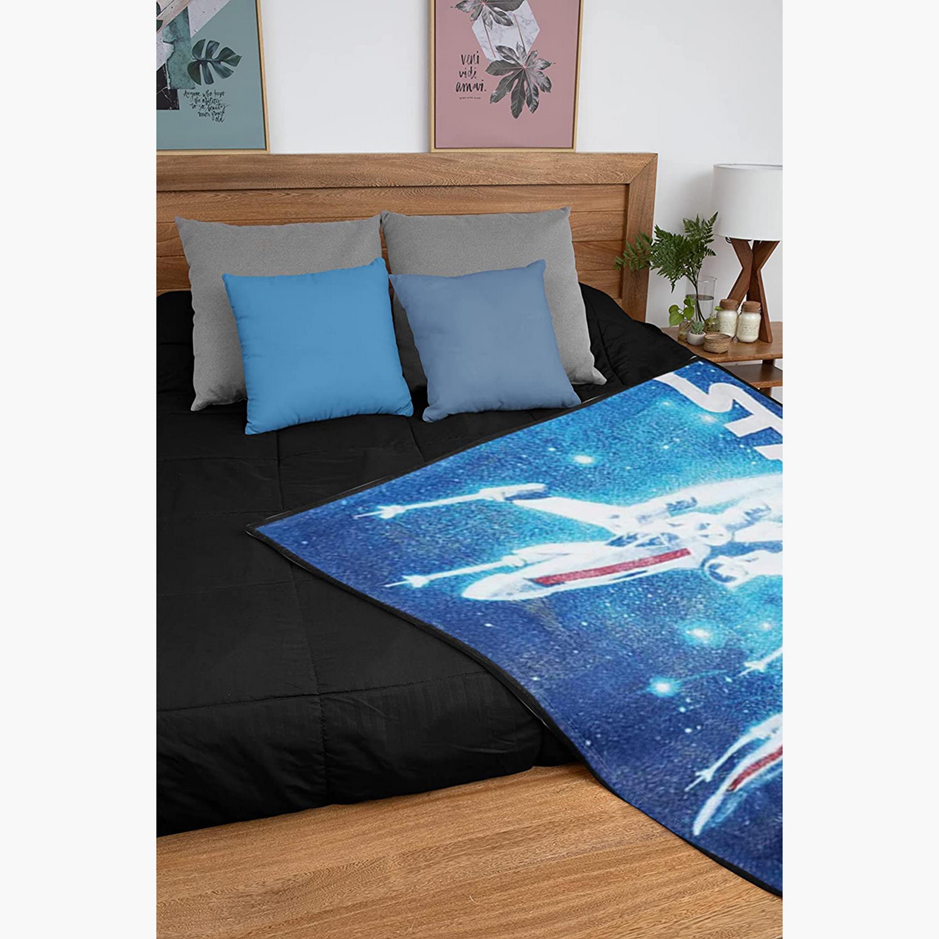 Lucas Star Wars Print Throw Blanket - 117x152x1 cms-baby-nursery-blanketsandswaddles-blanketsandquilts-image-4