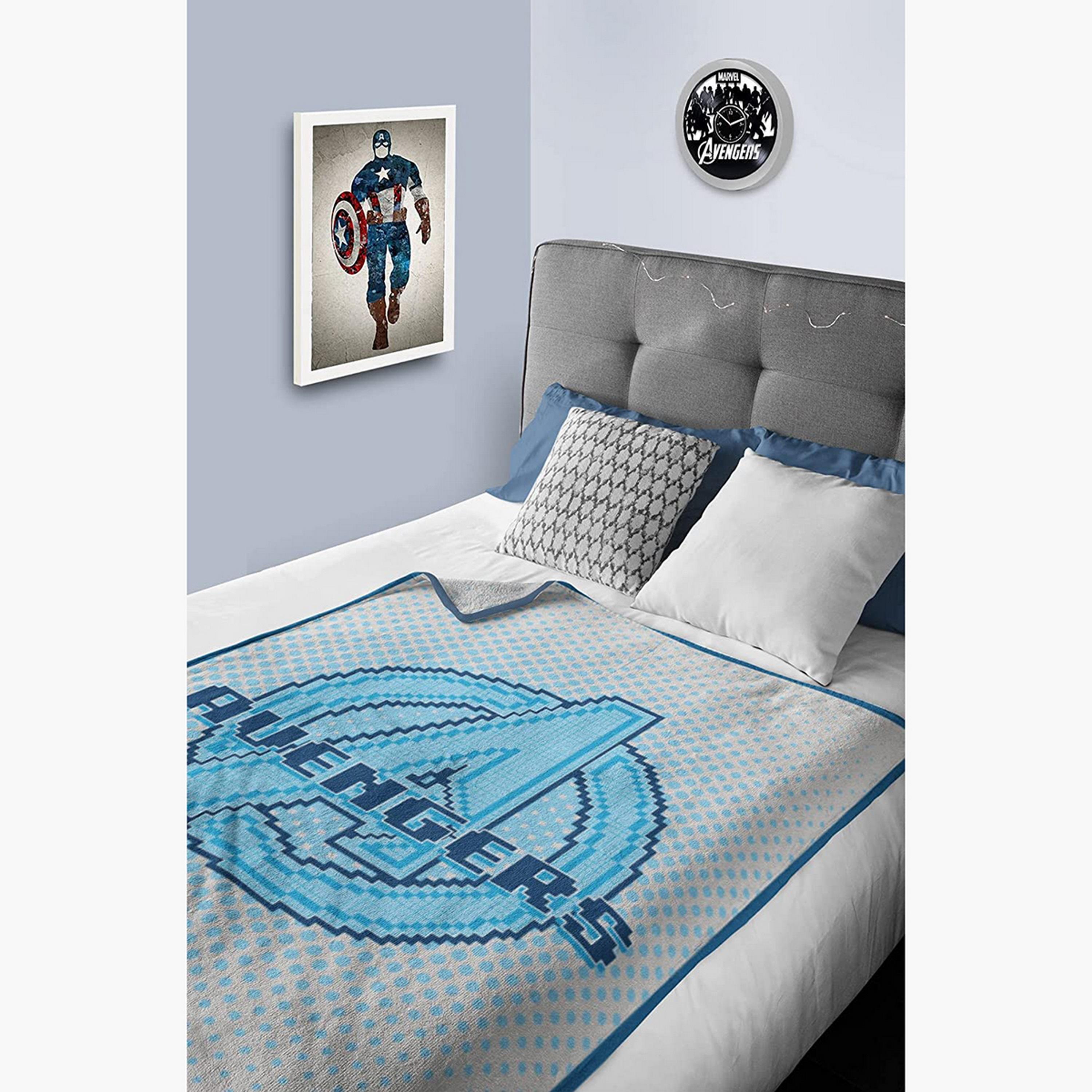 Avengers Print Flannel Blanket - 160x220 cms-baby-nursery-blanketsandswaddles-blanketsandquilts-image-1