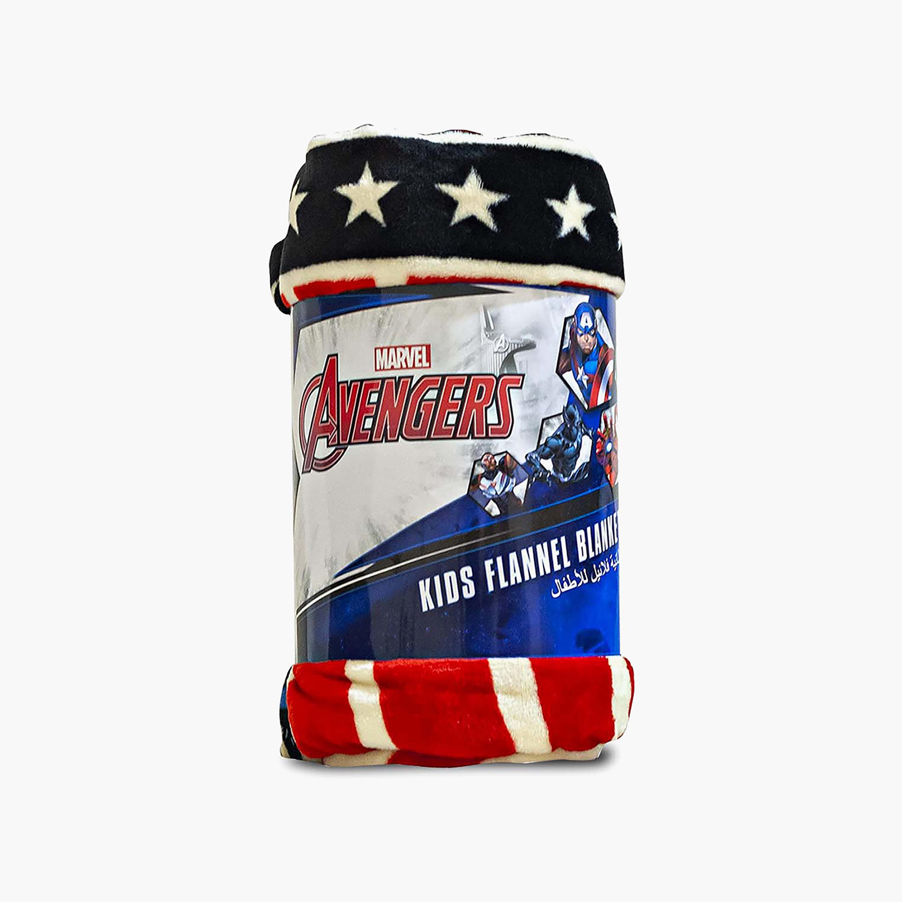 Avengers Captain America Print Flannel Blanket - 160x220 cms-baby-nursery-blanketsandswaddles-blanketsandquilts-image-1