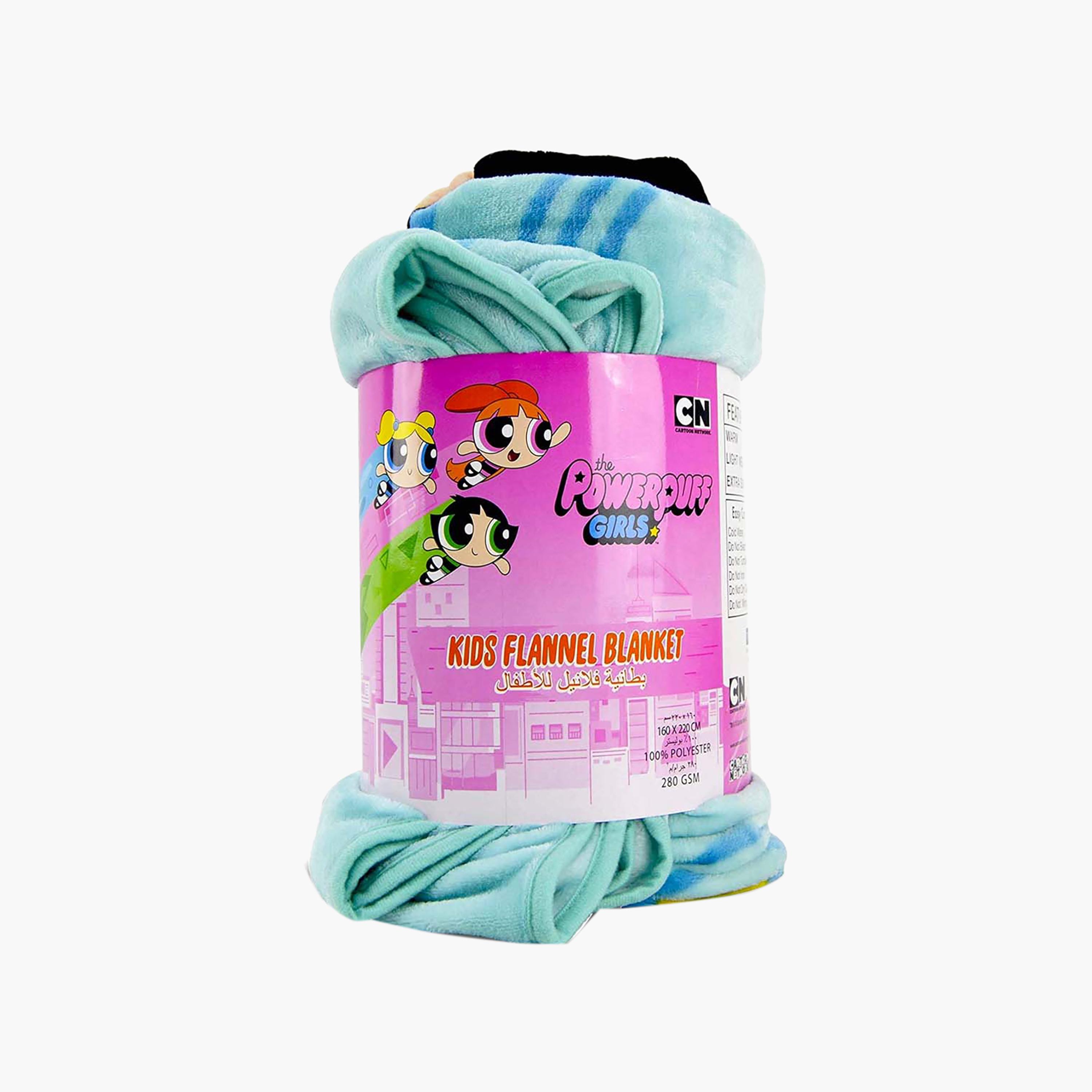 Powerpuff Girls Print Flannel Blanket - 160x220 cms-baby-nursery-blanketsandswaddles-blanketsandquilts-image-1