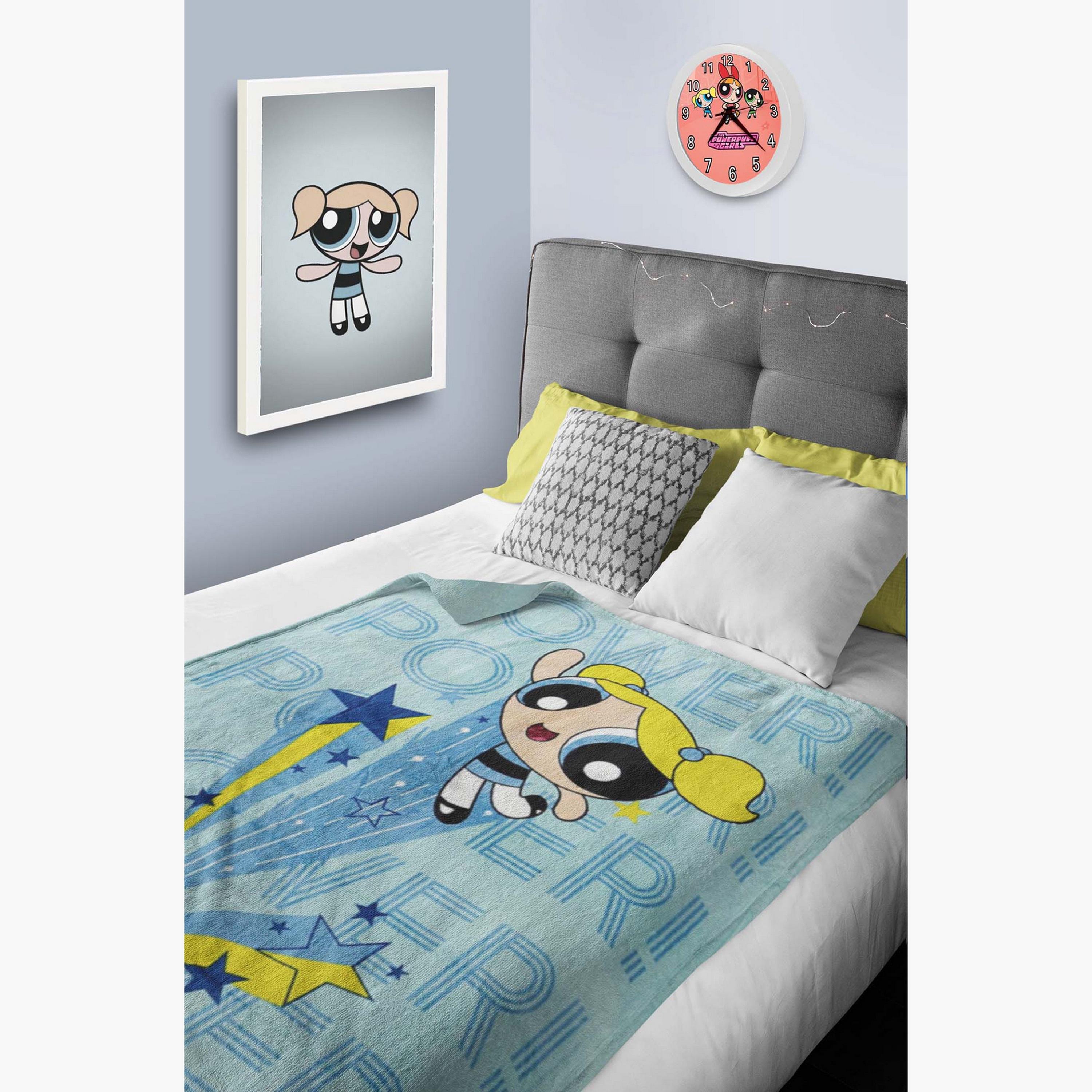 Powerpuff Girls Print Flannel Blanket - 160x220 cms-baby-nursery-blanketsandswaddles-blanketsandquilts-image-3