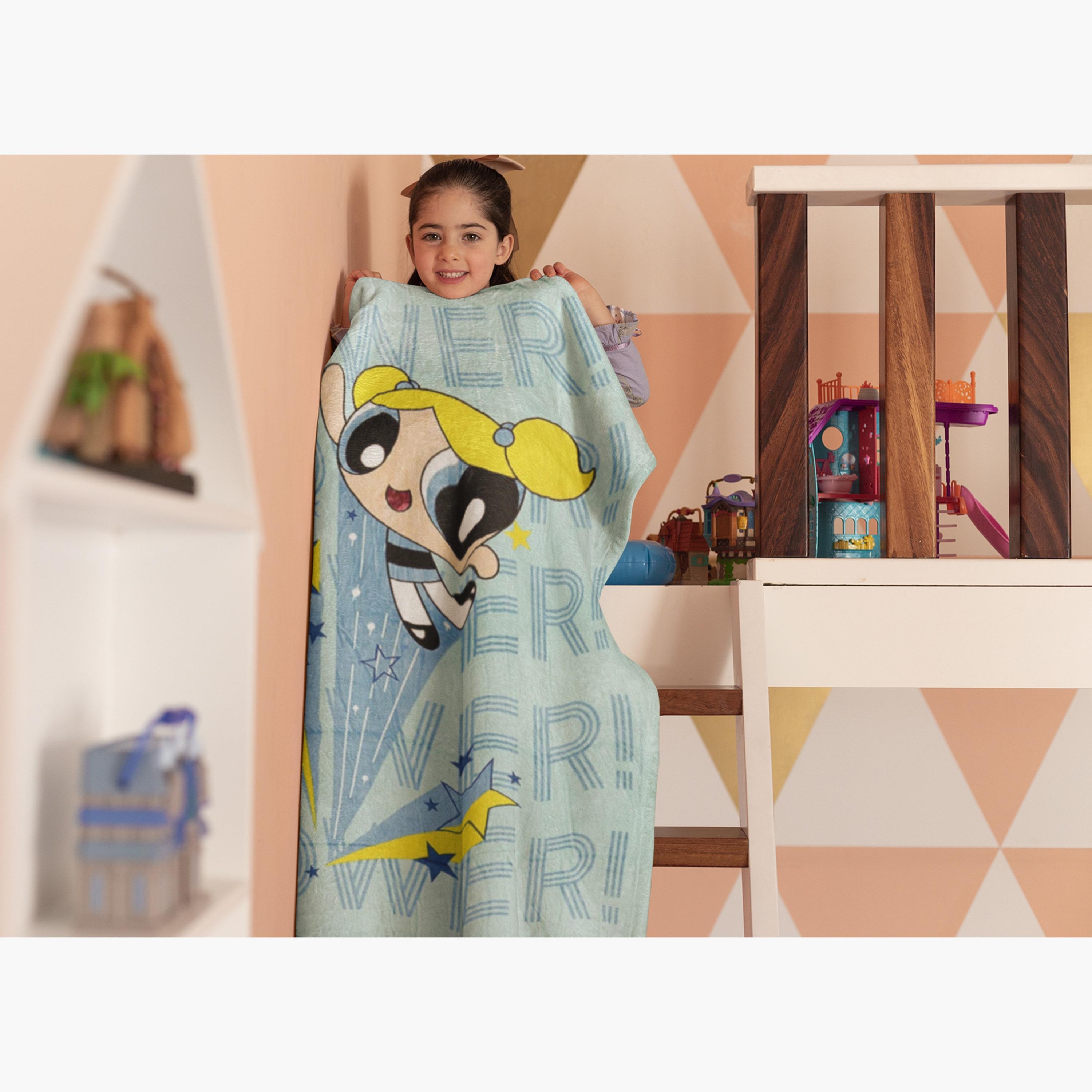 Powerpuff Girls Print Flannel Blanket - 160x220 cms-baby-nursery-blanketsandswaddles-blanketsandquilts-image-4