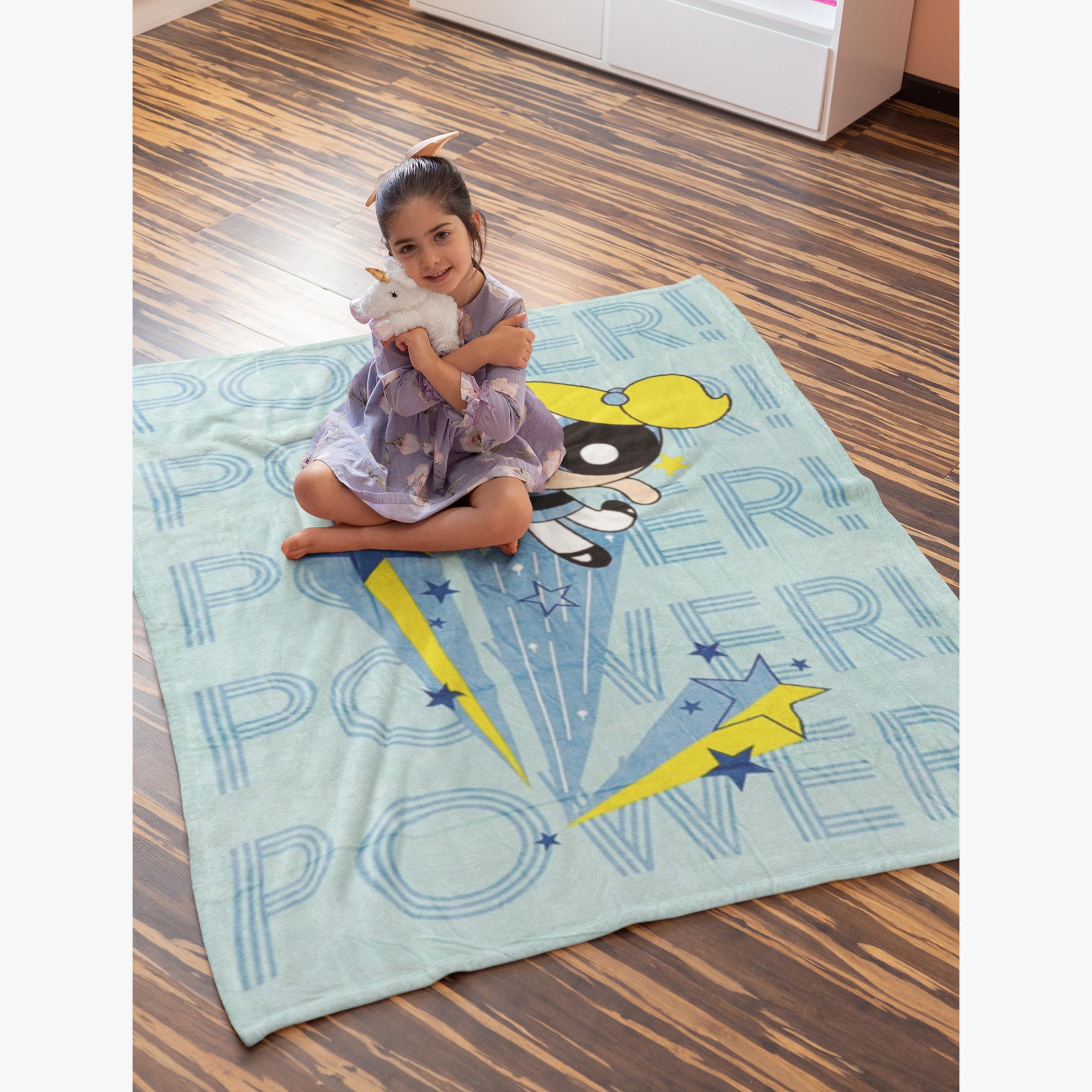 Powerpuff Girls Print Flannel Blanket - 160x220 cms-baby-nursery-blanketsandswaddles-blanketsandquilts-image-5