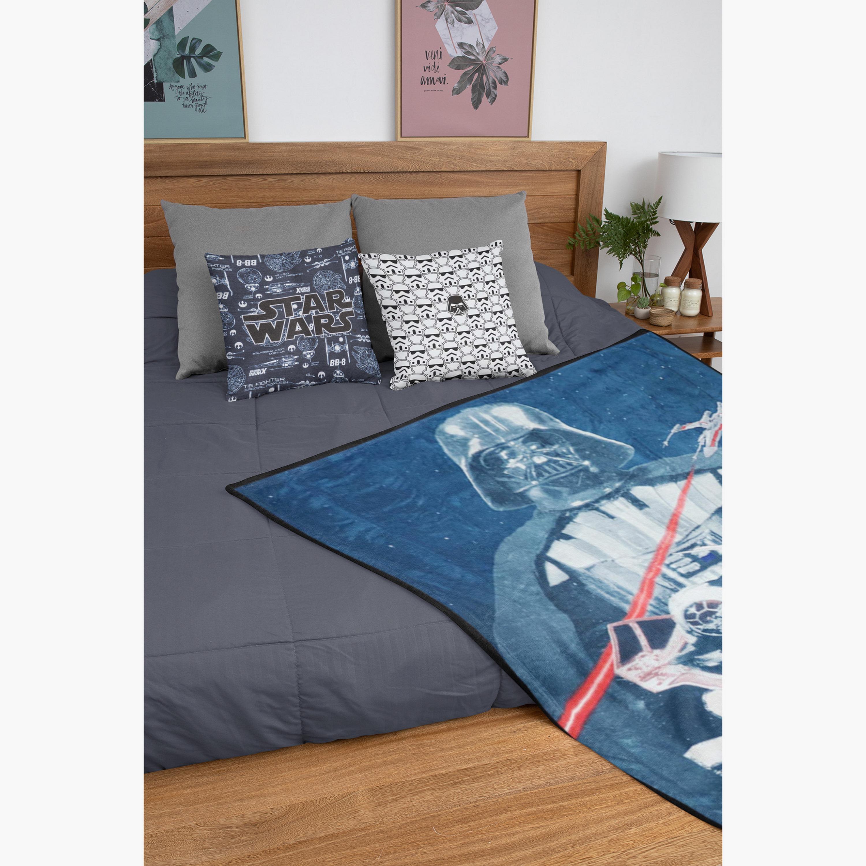 Lucas Star Wars Print Flannel Blanket - 158x229 cms-baby-nursery-blanketsandswaddles-blanketsandquilts-image-3