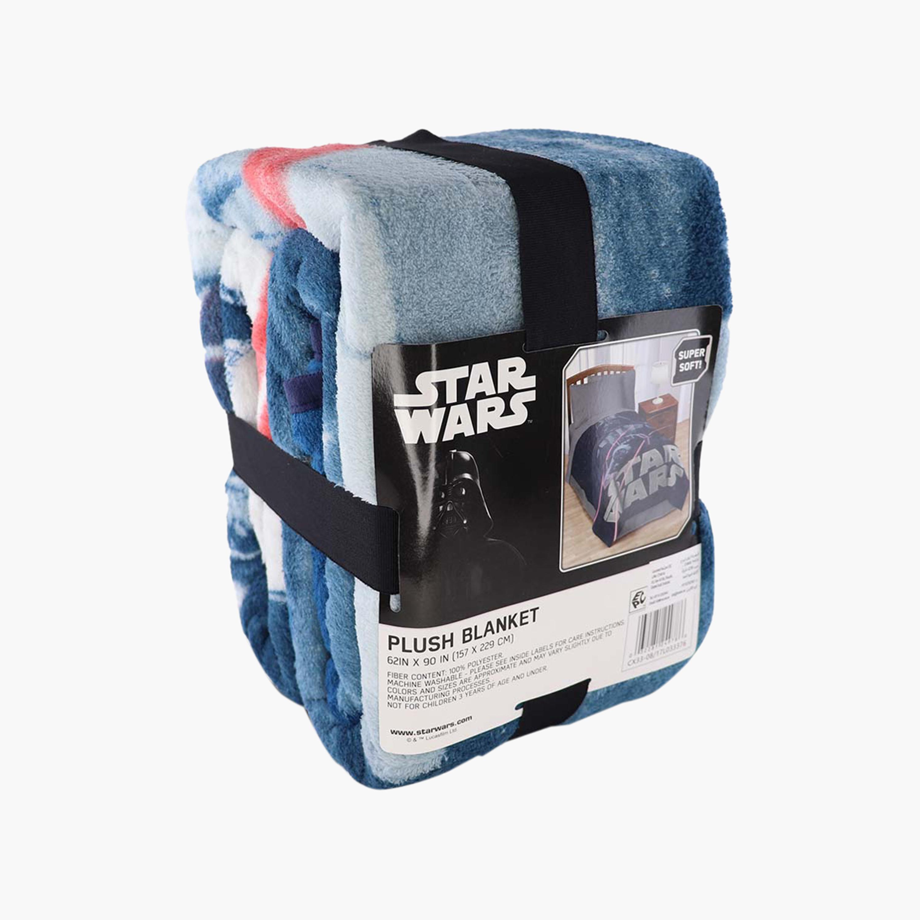Lucas Star Wars Print Flannel Blanket - 158x229 cms-baby-nursery-blanketsandswaddles-blanketsandquilts-image-4