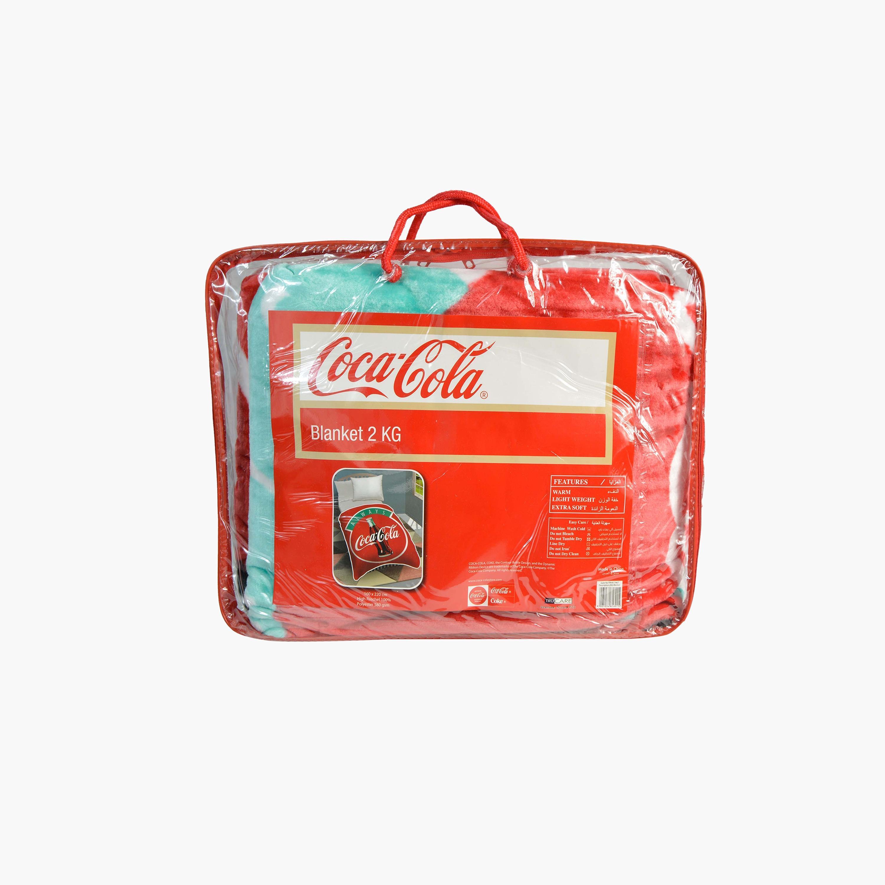 Coca Cola Printed Blanket - 160x220 cms-baby-nursery-blanketsandswaddles-blanketsandquilts-image-3