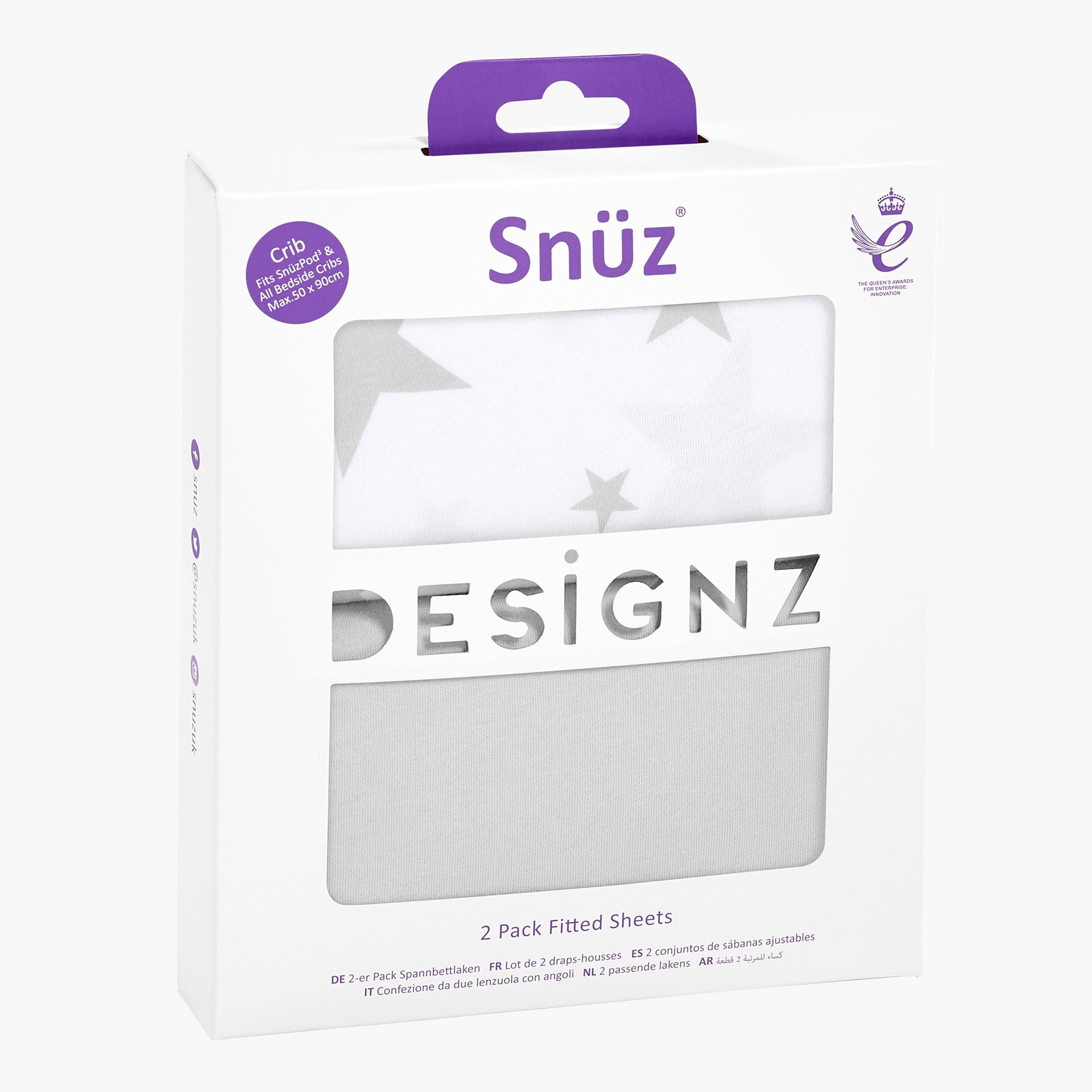 Snuz crib fitted store sheets