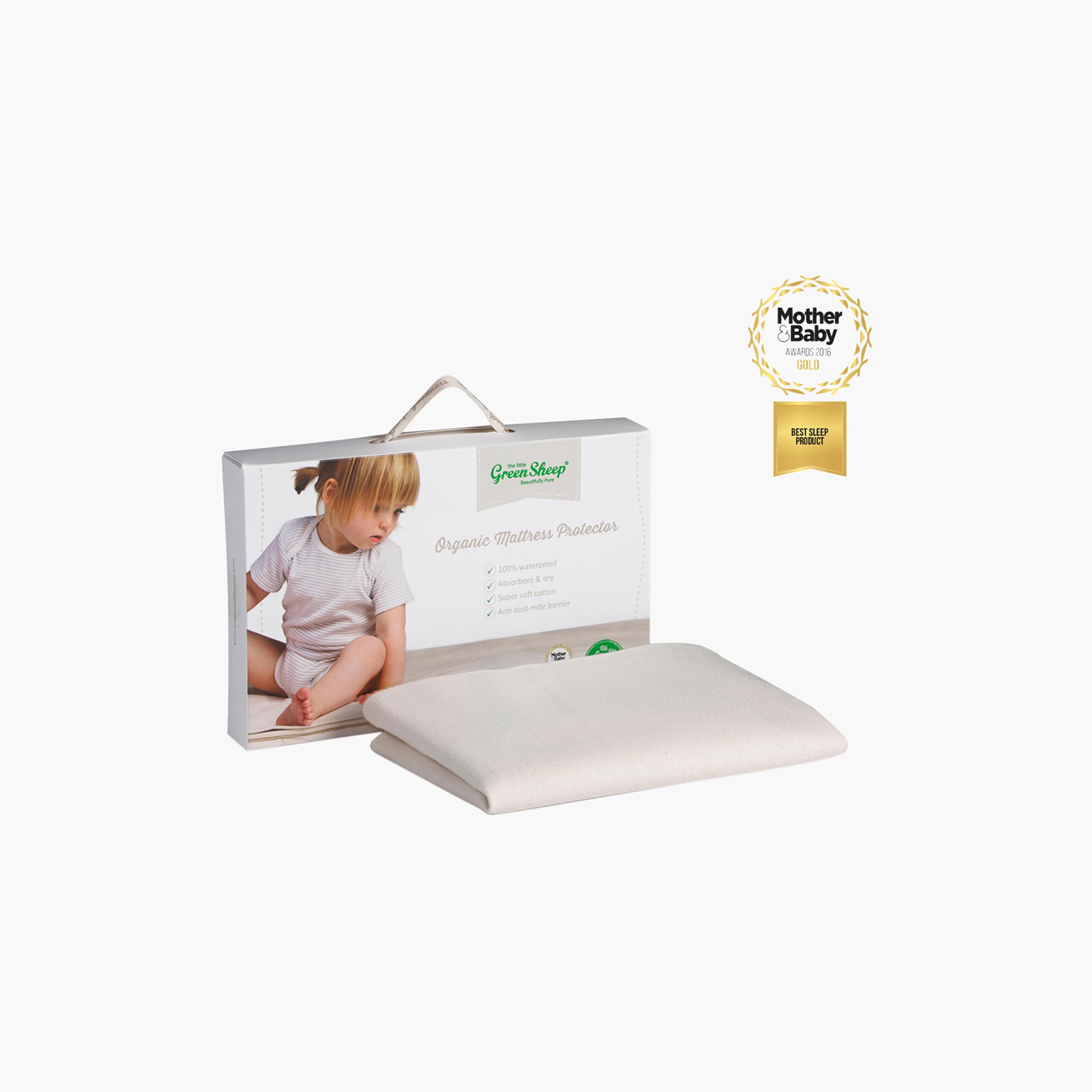 Organic cot mattress on sale protector