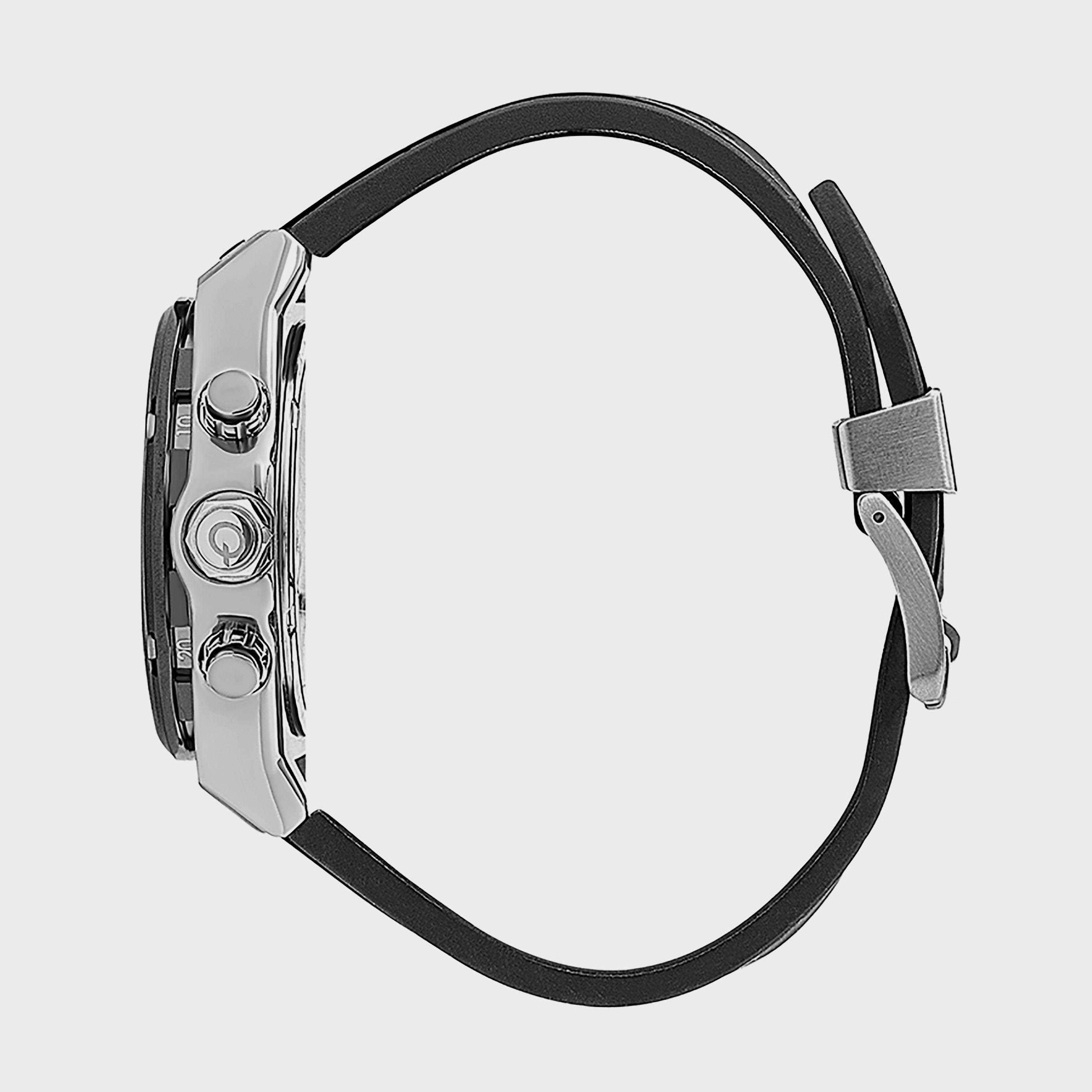 ساعة كوانتوم للرجال كرونوغراف بسوار سيليكون باللون الأسود HNG819.351-men-watchesandjewellery-watches-image-2