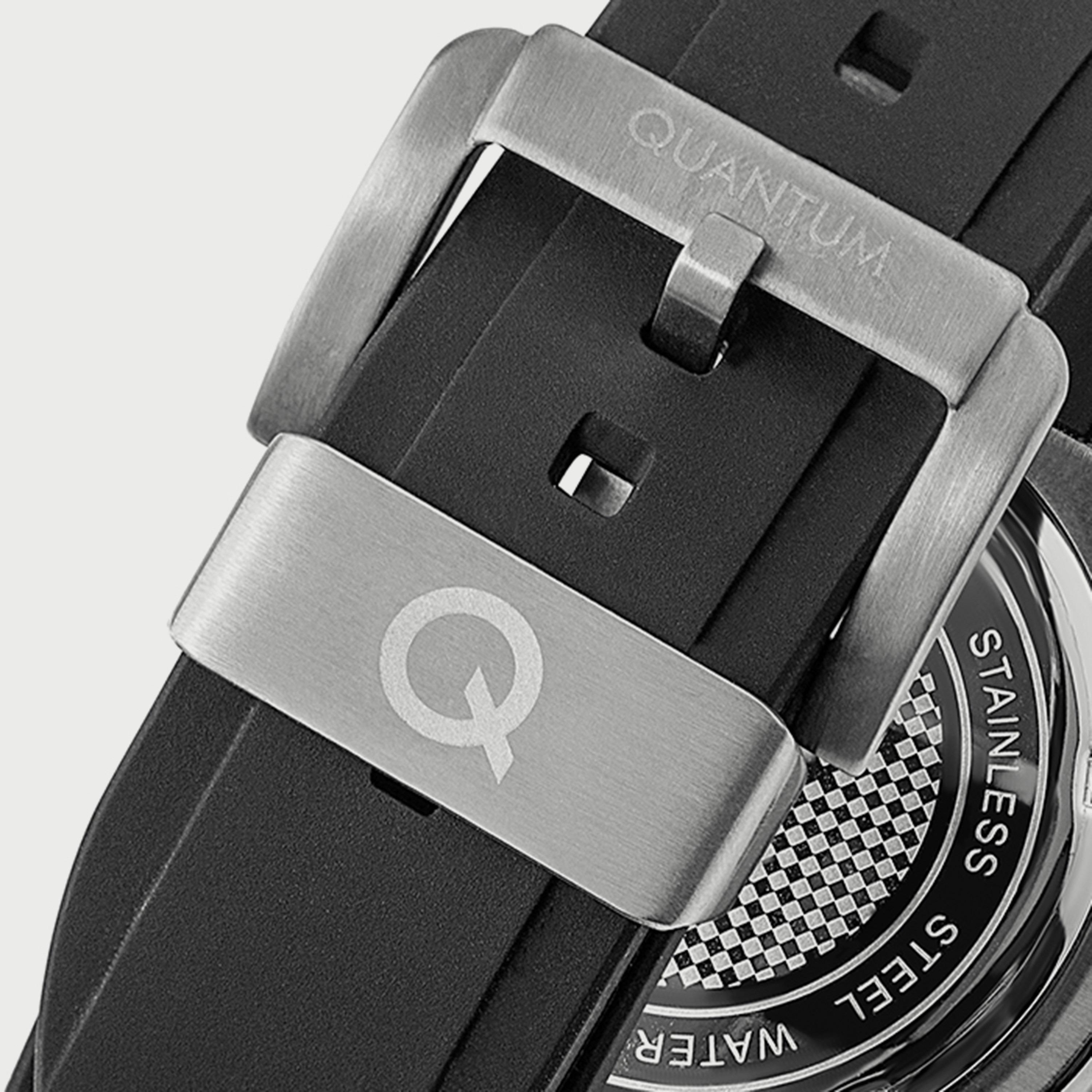 ساعة كوانتوم للرجال كرونوغراف بسوار سيليكون باللون الأسود HNG819.351-men-watchesandjewellery-watches-image-3