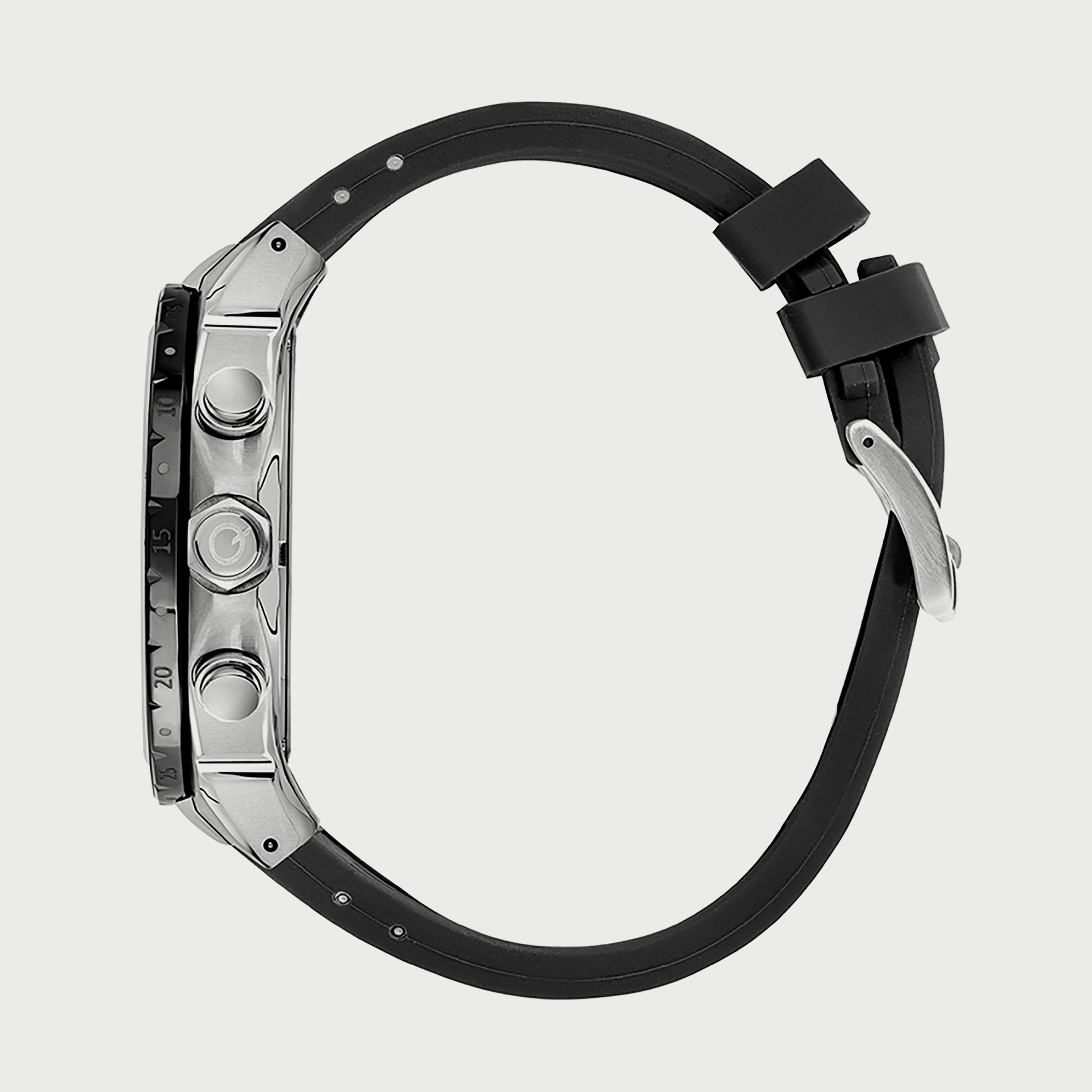  HNG814.351 ساعة من كوانتوم للرجال مزود بسوار سيليكون كرونوغراف أسود-men-watchesandjewellery-watches-image-2