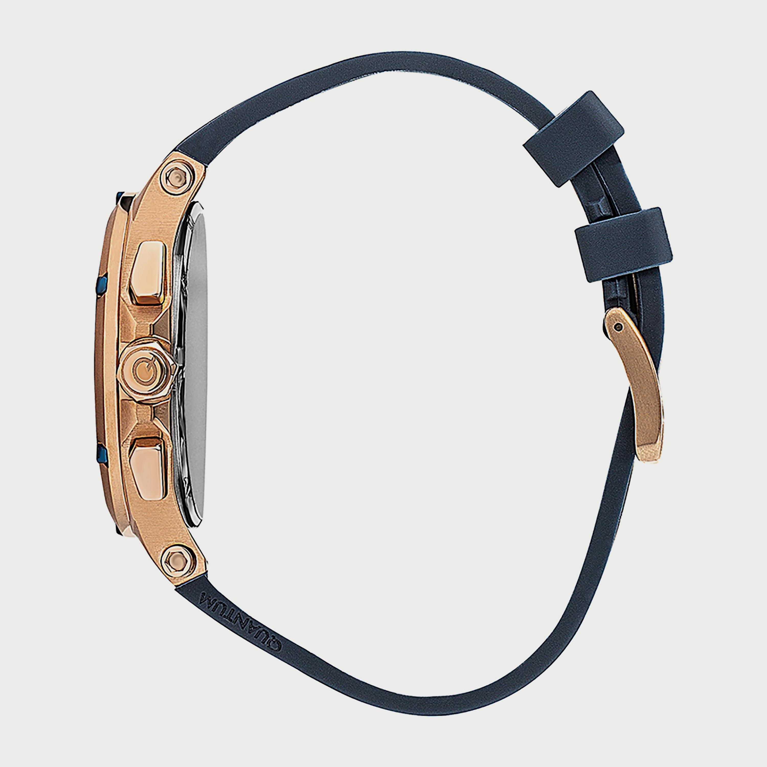  HNG905.499 ساعة للرجال من كوانتوم كرونوغراف بحزام سيليكون الأزرق-men-watchesandjewellery-watches-image-2