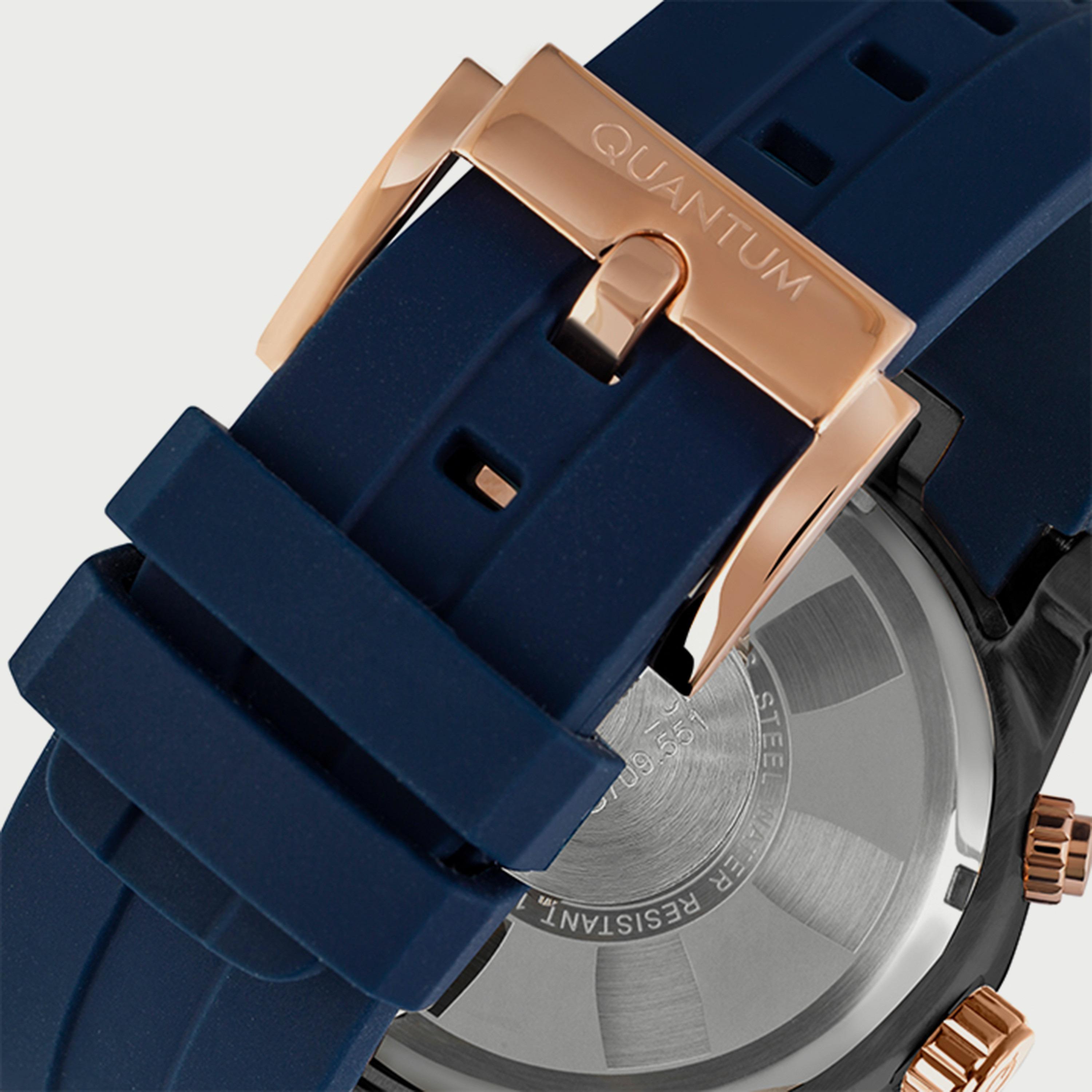 ساعة كوانتوم للرجال كرونوغراف باللون الأزرق وبسوار سيليكون PWG560.099-men-watchesandjewellery-watches-image-3