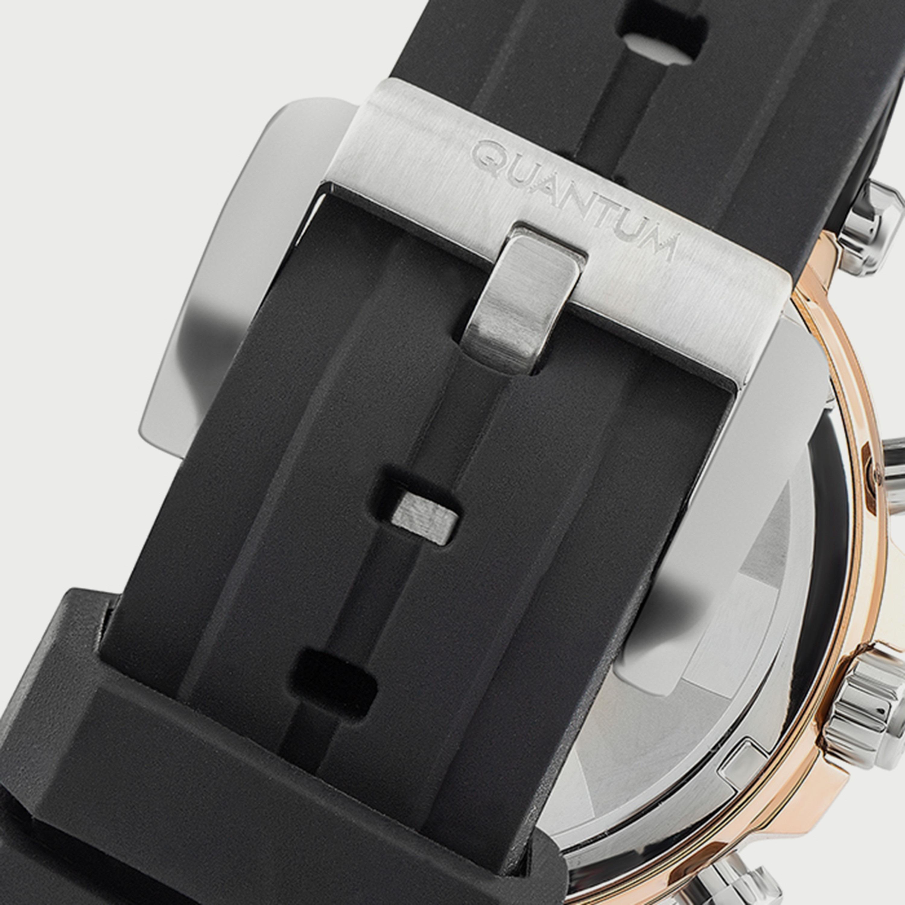 ساعة كوانتوم للرجال كرونوغراف بسوار سيليكون باللون الأسود PWG967.851-men-watchesandjewellery-watches-image-3