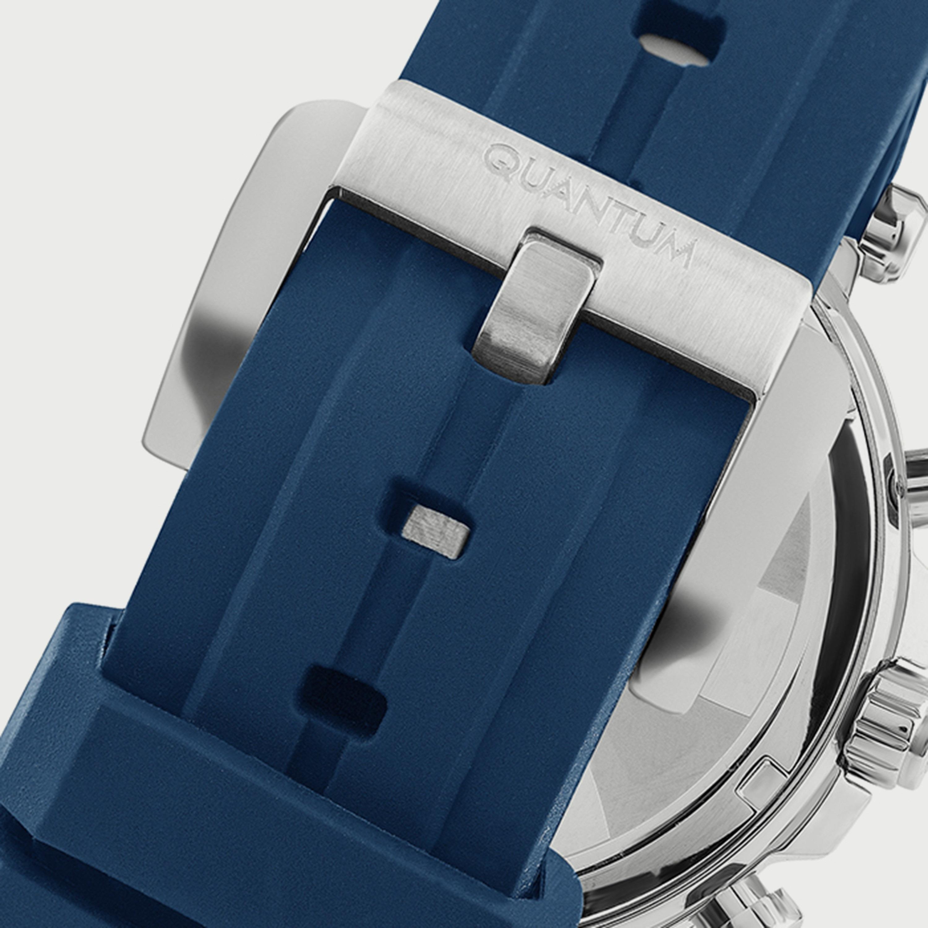  PWG967.399 ساعة للرجال من كوانتوم بسوارسيليكون كرونوغراف - أزرق-men-watchesandjewellery-watches-image-3