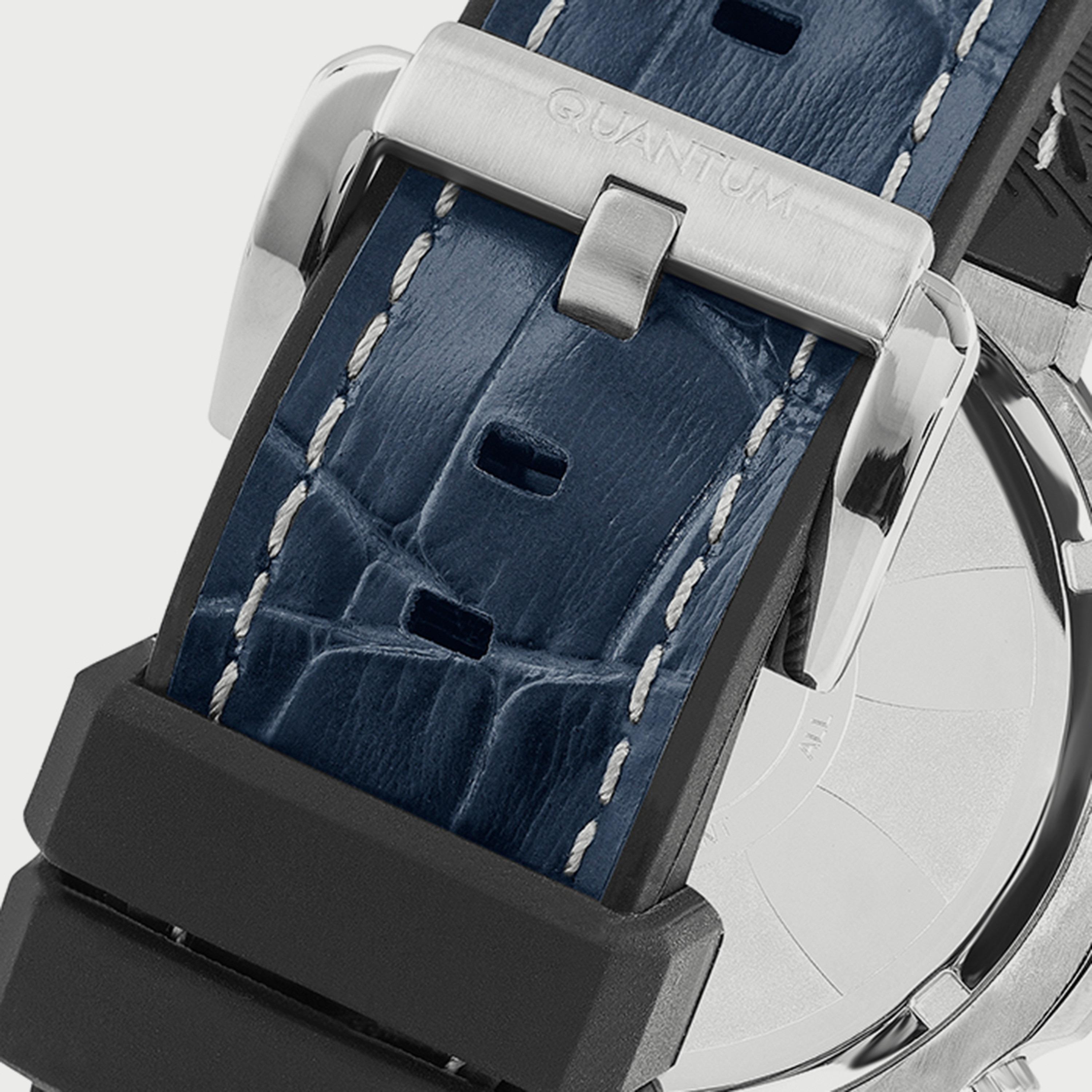 ساعة كوانتوم للرجال كرونوغراف باللون الأزرق وبسوار سيليكون PWG970.699-men-watchesandjewellery-watches-image-3