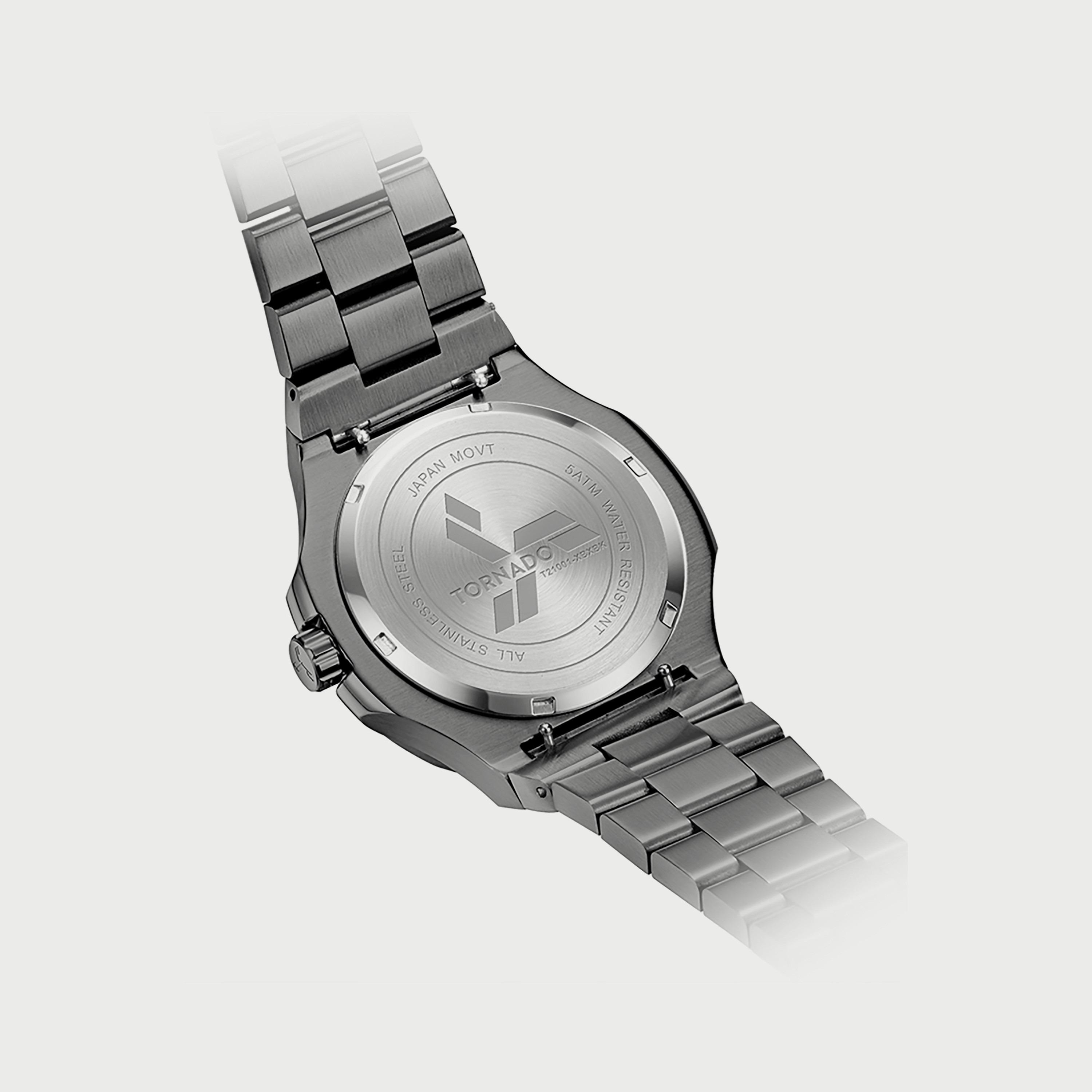 ساعة تورنادو للرجال T21001-XBXBK انالوج بعقارب معدنية وبسوار ستانلس ستيل-men-watchesandjewellery-watches-image-3