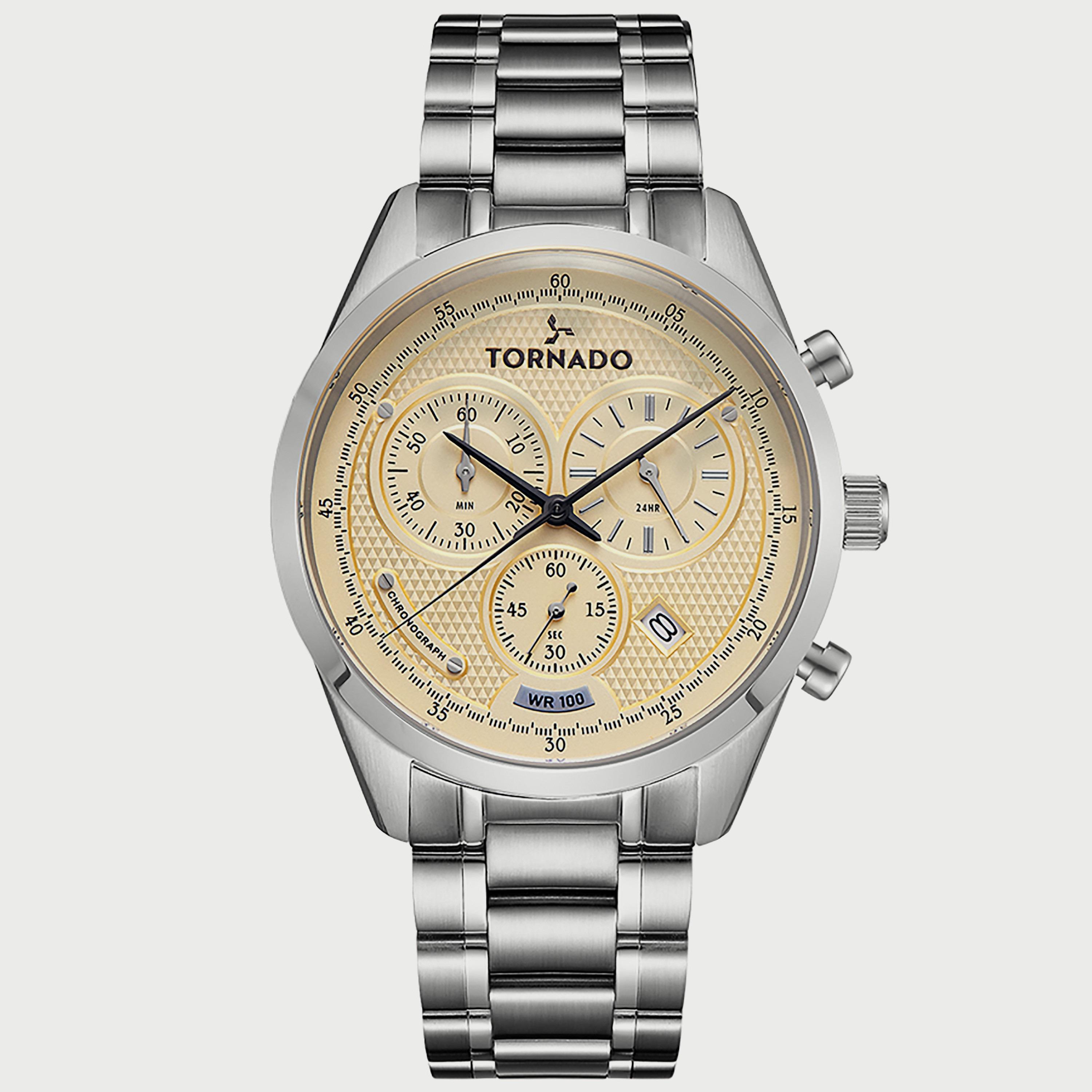  T20103B-SBSI ساعة كرونوغراف للرجال من تورنيدو بسوارفضي من الستانلس ستيل -men-watchesandjewellery-watches-image-1