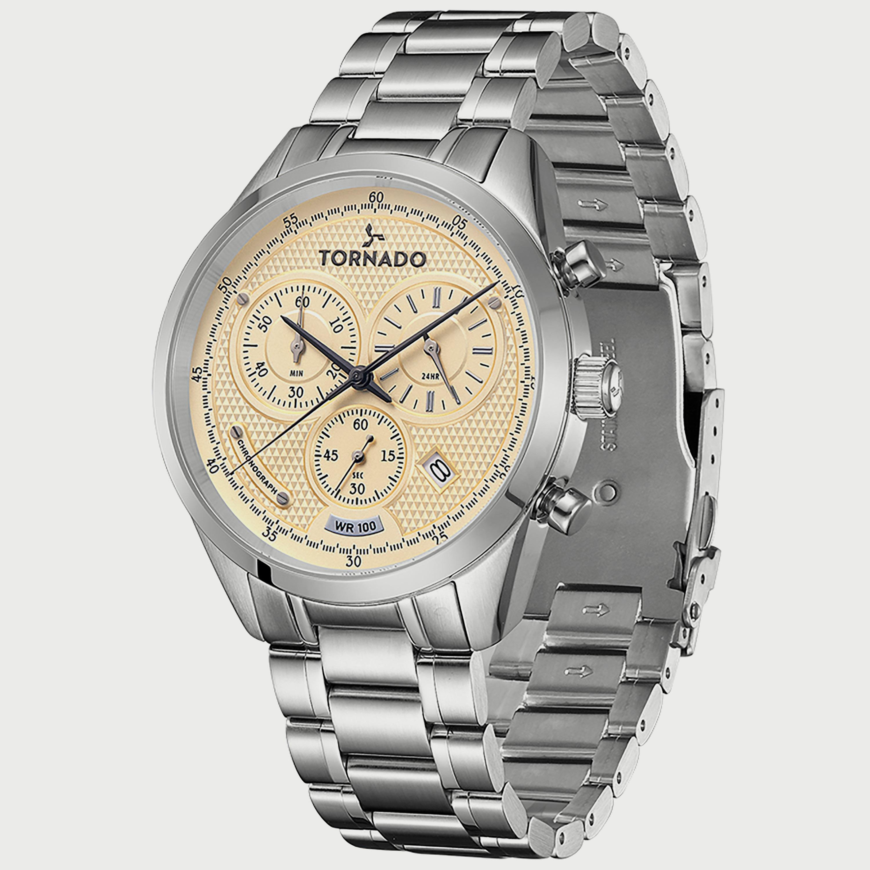  T20103B-SBSI ساعة كرونوغراف للرجال من تورنيدو بسوارفضي من الستانلس ستيل -men-watchesandjewellery-watches-image-2