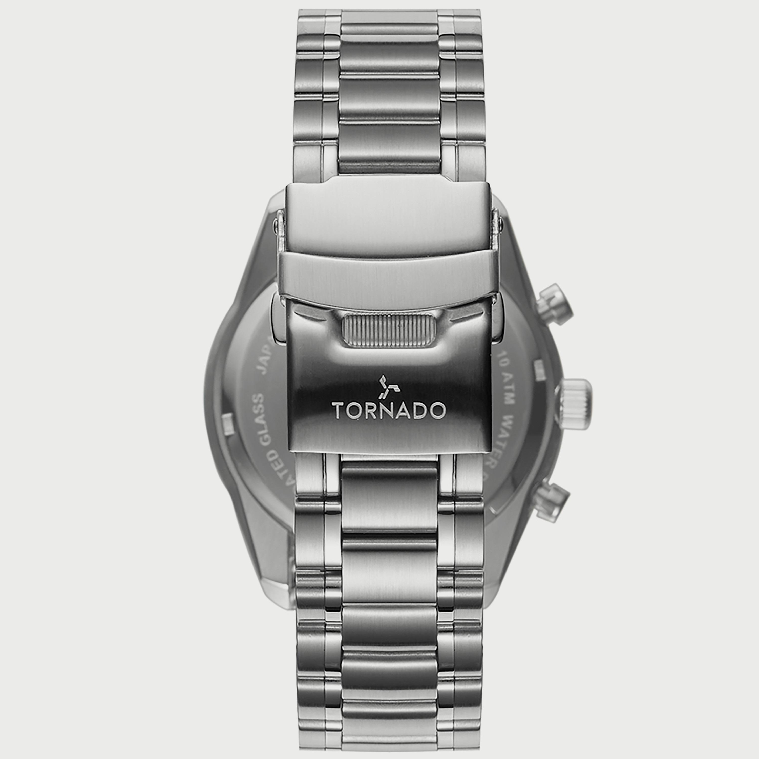  T20103B-SBSI ساعة كرونوغراف للرجال من تورنيدو بسوارفضي من الستانلس ستيل -men-watchesandjewellery-watches-image-3