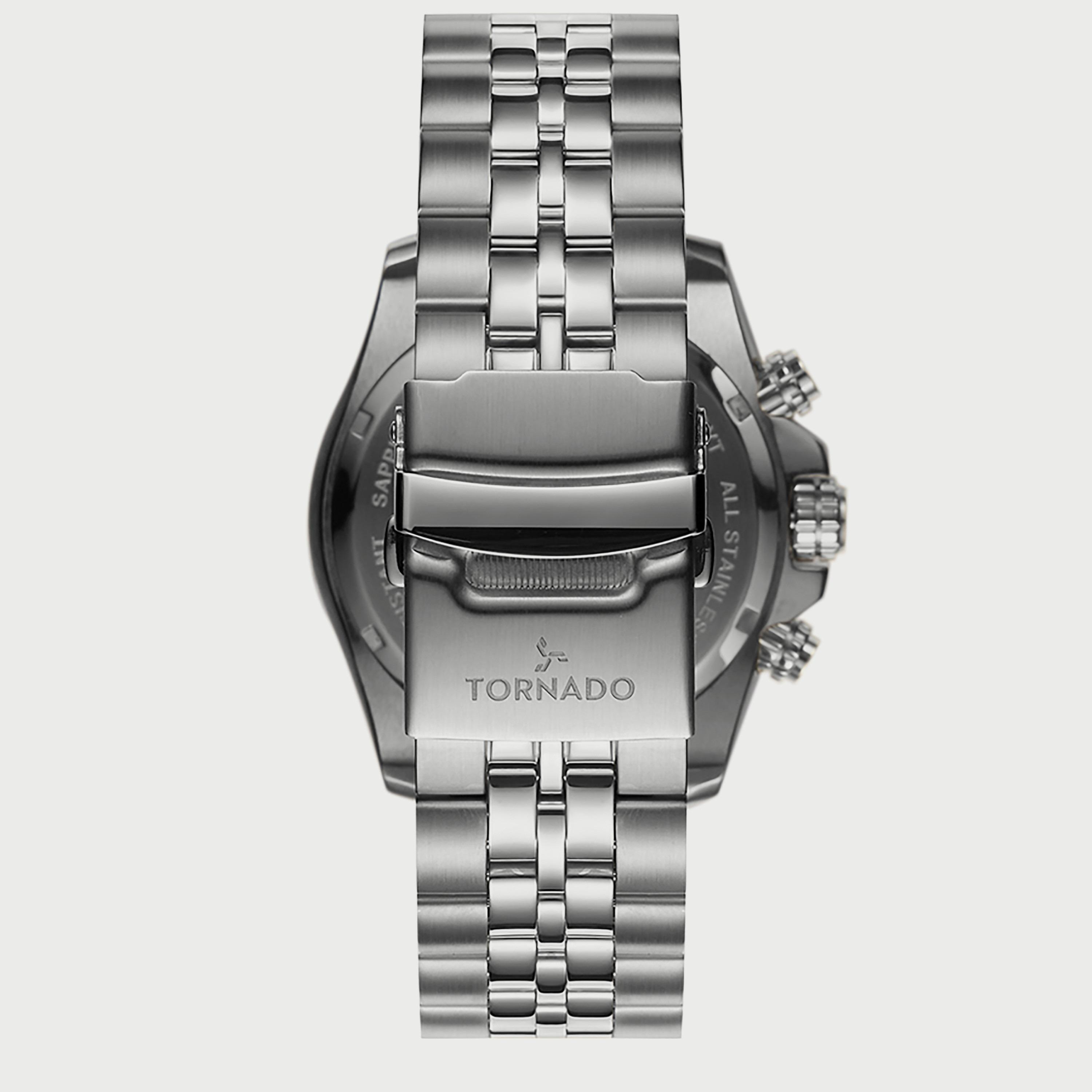 ساعة تورنادو للرجال كرونوغراف فضي بسوار ستانلس ستيل T3149B-SBSB-men-watchesandjewellery-watches-image-3